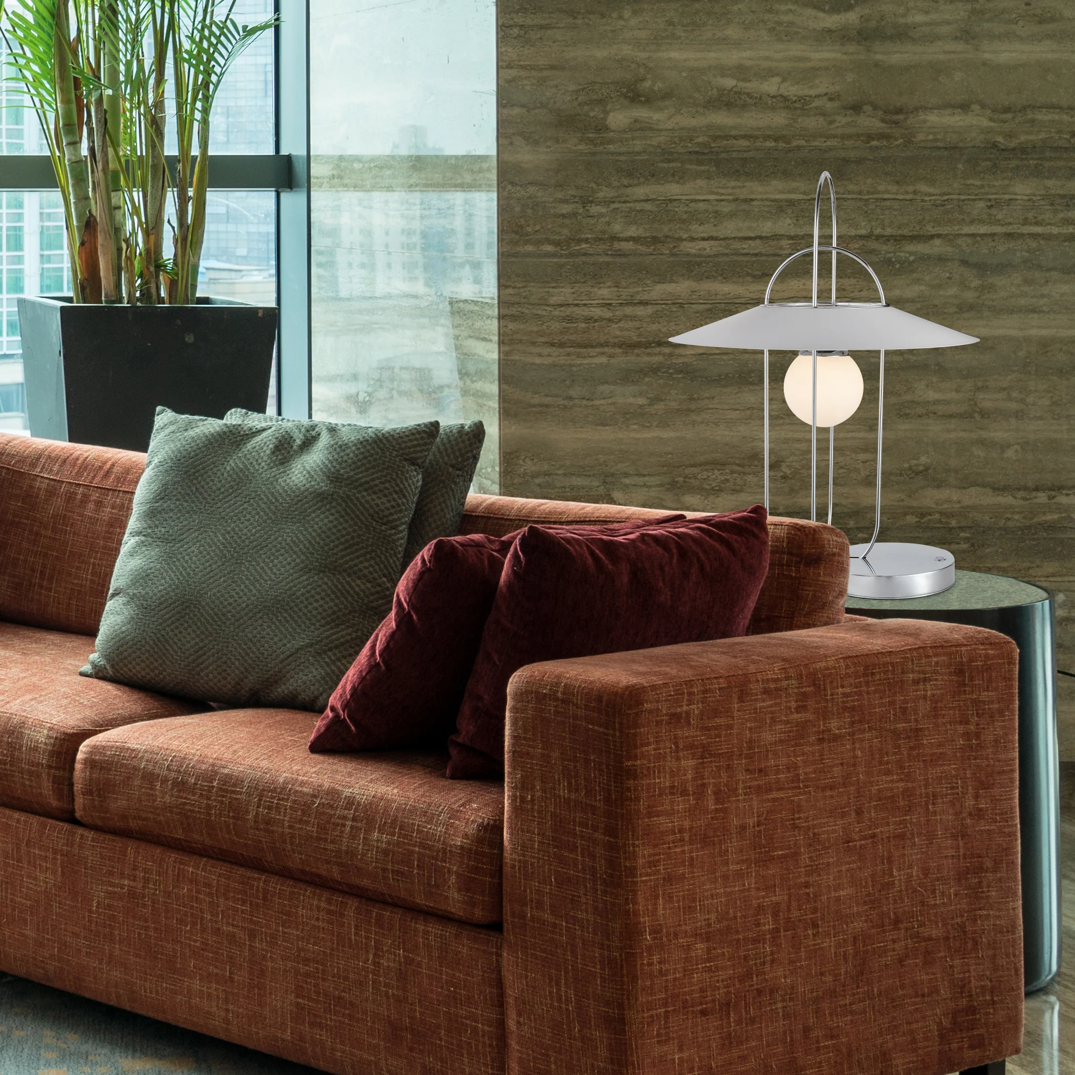 VONN Artisan Lyra VAT6271CH 24" Height Integrated LED ETL Certified Table Lamp with Touch Sensor Dimming - Image 3