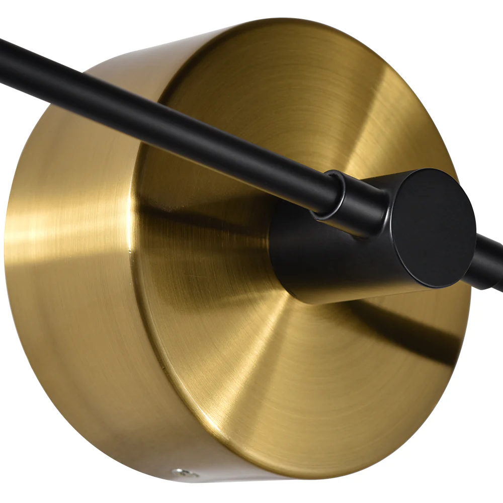 VONN Artisan Torino VAW1192AB 39" Integrated LED ETL Certified Wall Sconce, Rotating LED Circular Disks, Antique Brass - Image 8