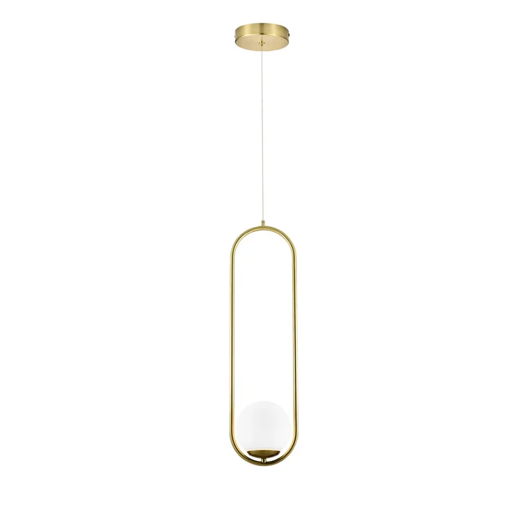 VONN Capri VCP2105AB 7" Integrated LED ETL Certified Height Adjustable Pendant Light with Glass Shade, Antique Brass - Image 10