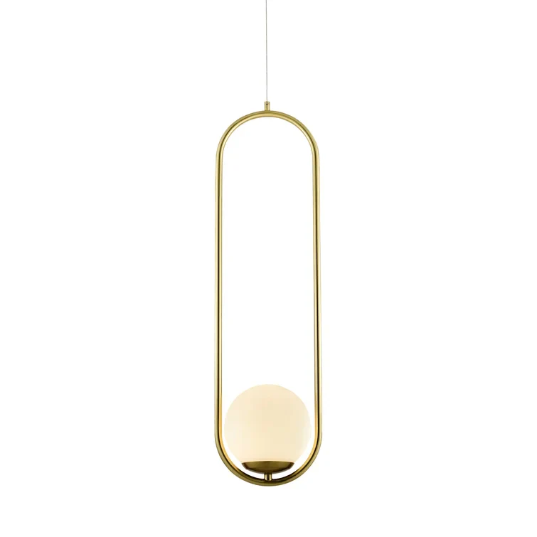 VONN Capri VCP2105AB 7" Integrated LED ETL Certified Height Adjustable Pendant Light with Glass Shade, Antique Brass - Image 6