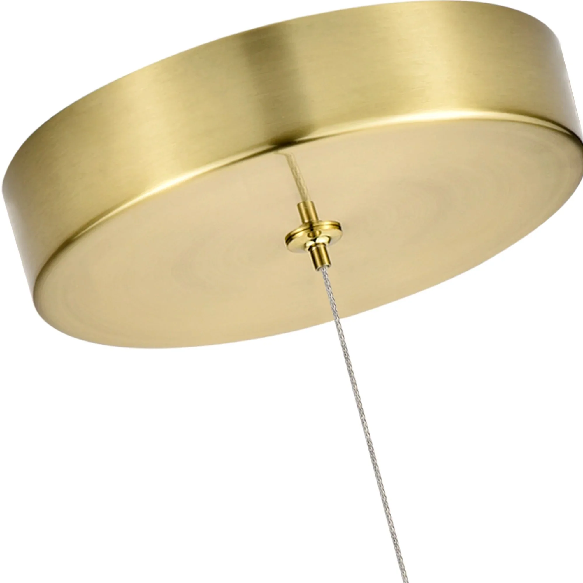 VONN Capri VCP2105AB 7" Integrated LED ETL Certified Height Adjustable Pendant Light with Glass Shade, Antique Brass - Image 8
