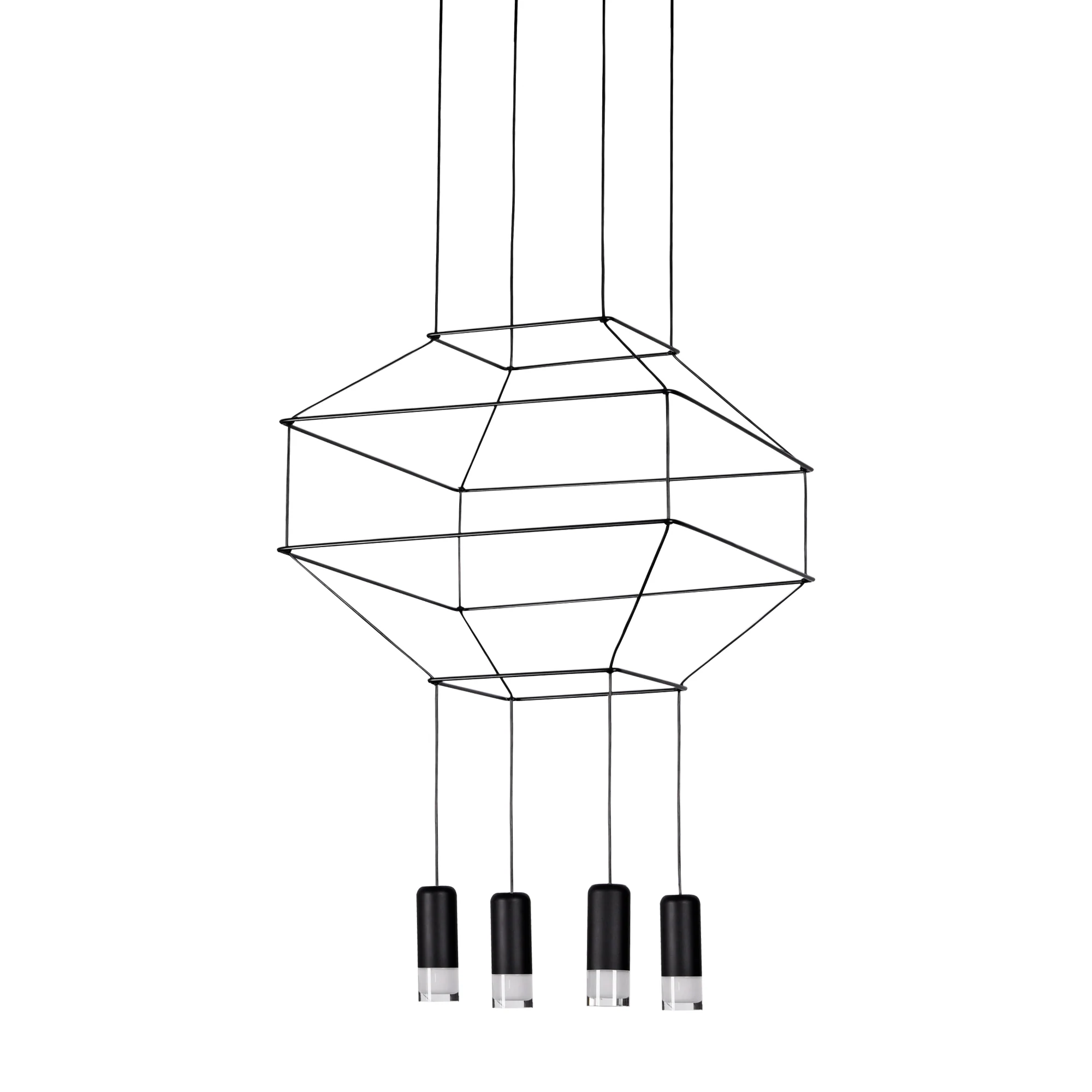 VONN Expression VEP28004BL 18" 4-Light ETL Certified Integrated LED Height Adjustable Pendant in Black - Image 7