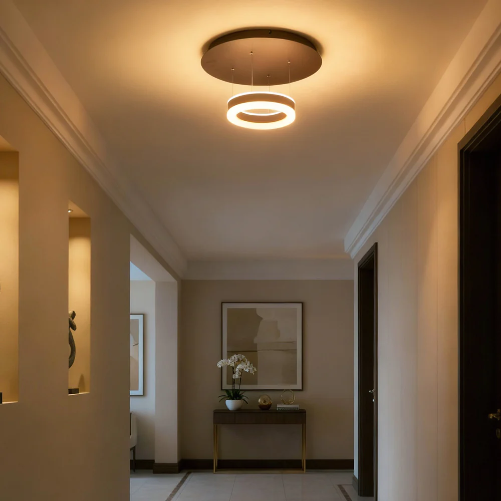 VONN Europa VHP26510ORB 11” WiFi-Enabled ETL Certified Tunable Color-Changing LED Pendant Ceiling Fixture - Image 4