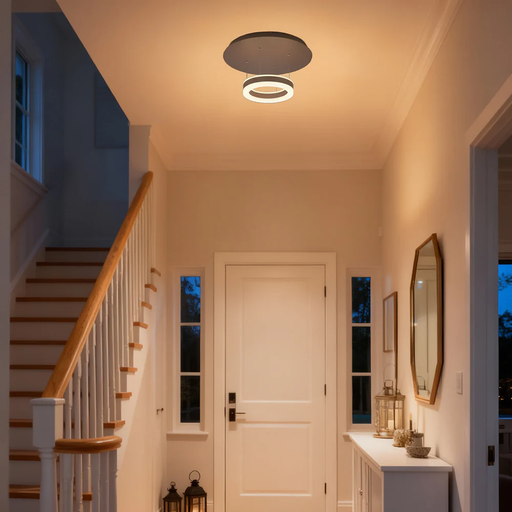 VONN Europa VHP26510ORB 11” WiFi-Enabled ETL Certified Tunable Color-Changing LED Pendant Ceiling Fixture - Image 5
