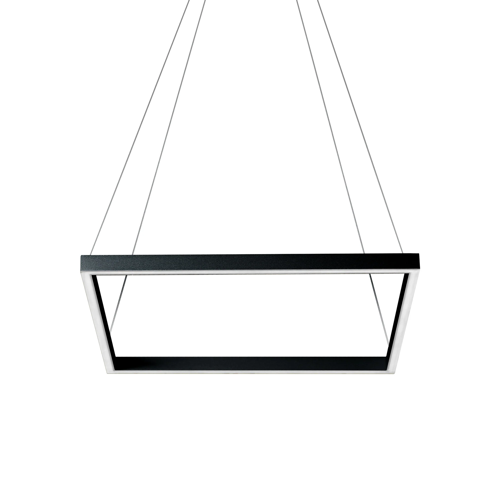 VONN Atria VMC31620BL 20" Integrated LED ETL Certified Square Chandelier Pendant Height Adjustable Chandelier in Black - Image 9