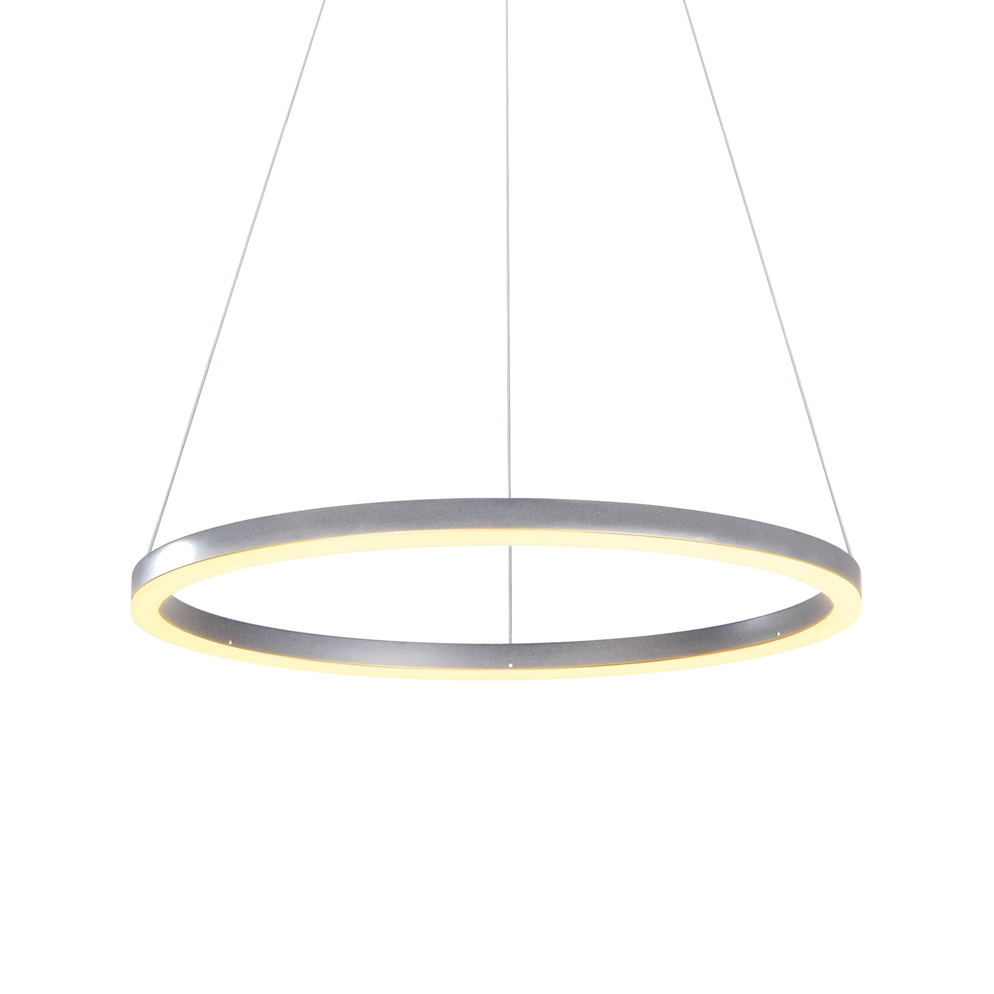 VONN Tania VMC31640AL 24" Integrated LED ETL Certified Pendant, Height Adjustable Ring Chandelier in Silver - Image 8