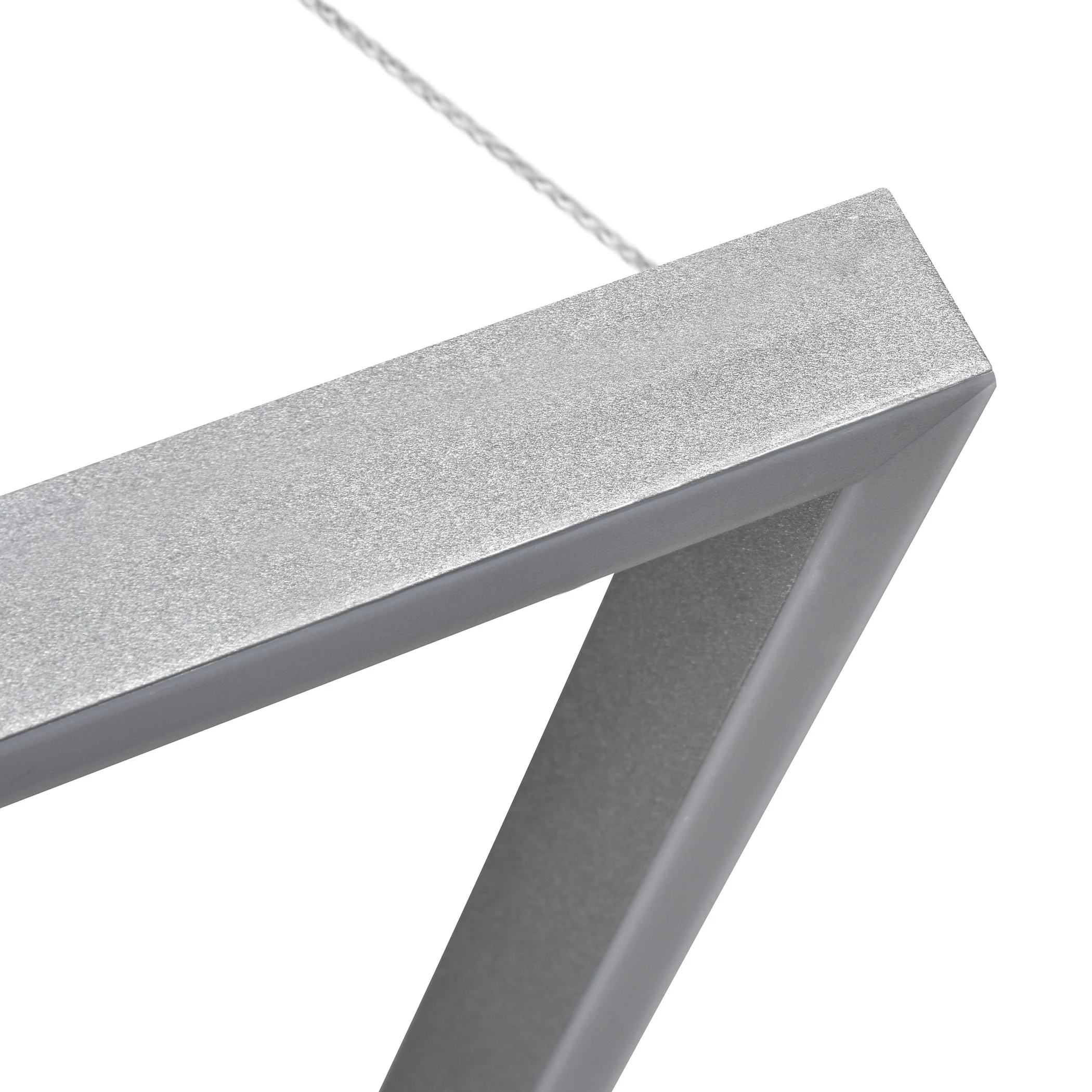 VONN Atria Duo VMC31710AL 29" Integrated LED ETL Certified Square Chandelier, Height Adjustable Silver Pendant - Image 8
