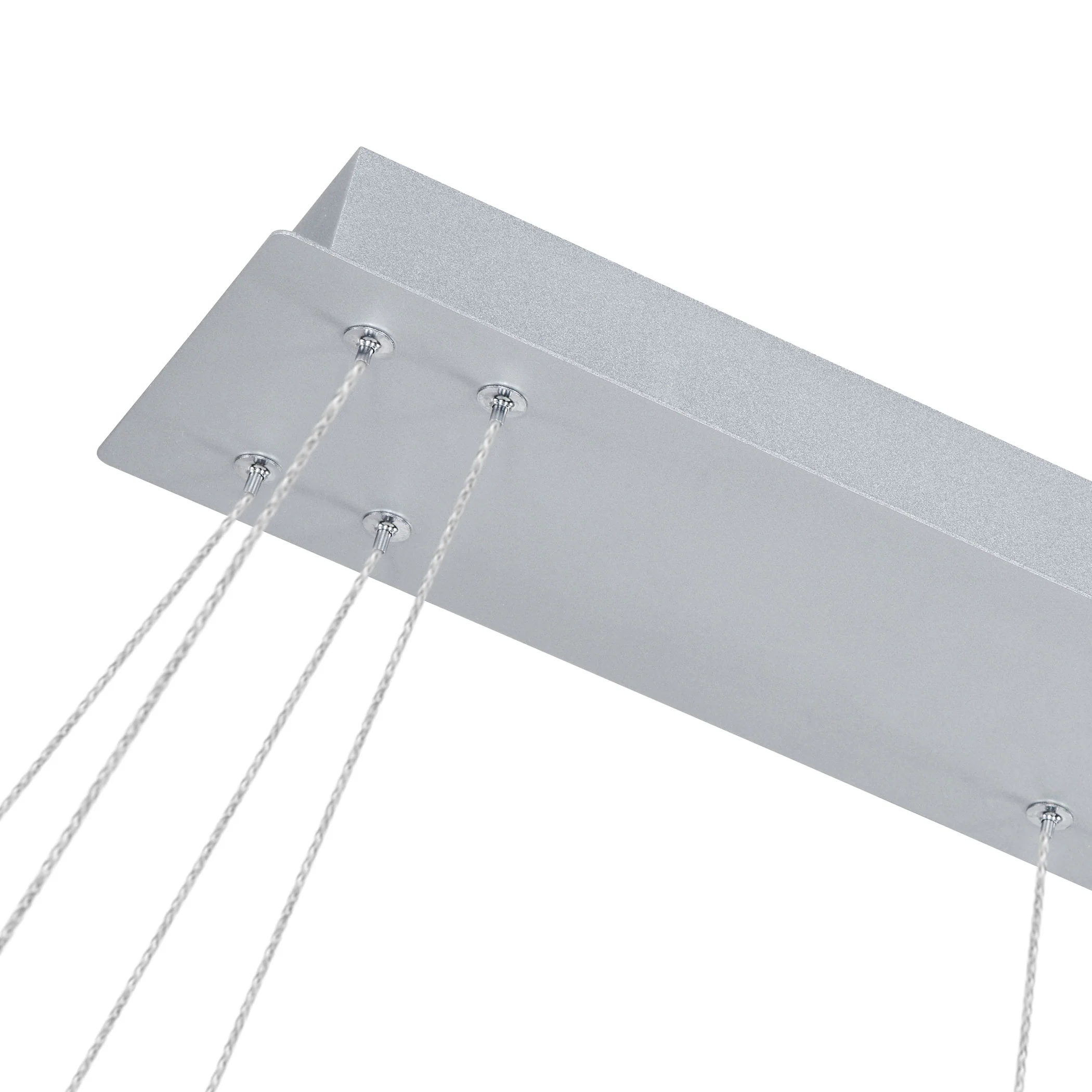 VONN Atria Duo VMC31710AL 29" Integrated LED ETL Certified Square Chandelier, Height Adjustable Silver Pendant - Image 9