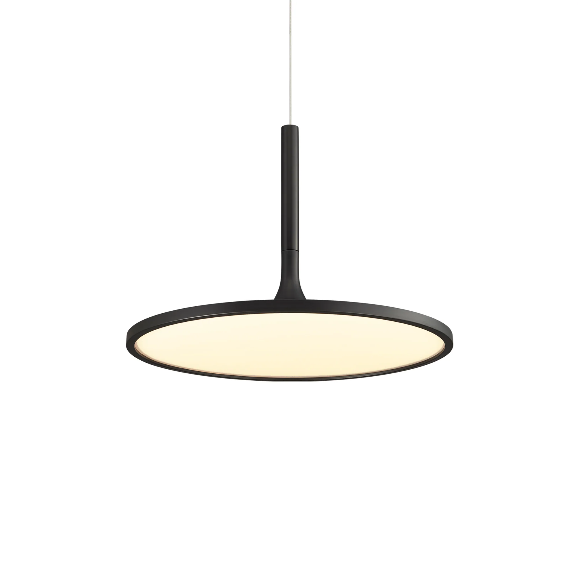 VONN Salm VMC31810BL 17" Integrated LED ETL Certified Pendant, Height Adjustable Disc Chandelier in Black - Image 8