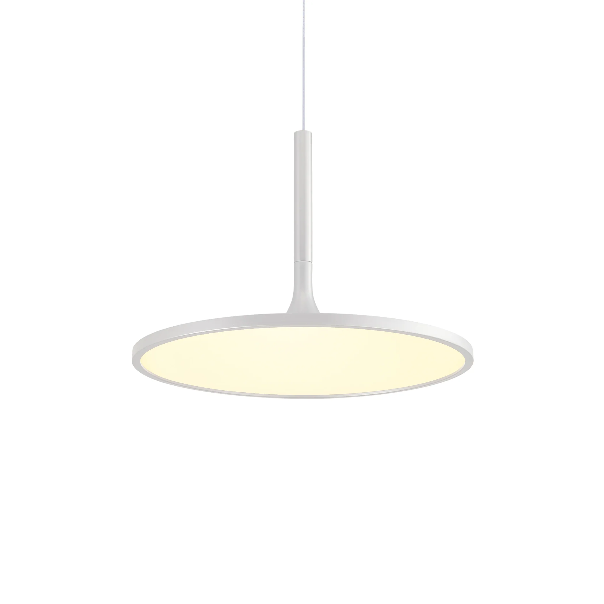 VONN Salm VMC31810SW 17" Integrated LED ETL Certified Pendant, Height Adjustable Disc Chandelier in White - Image 6