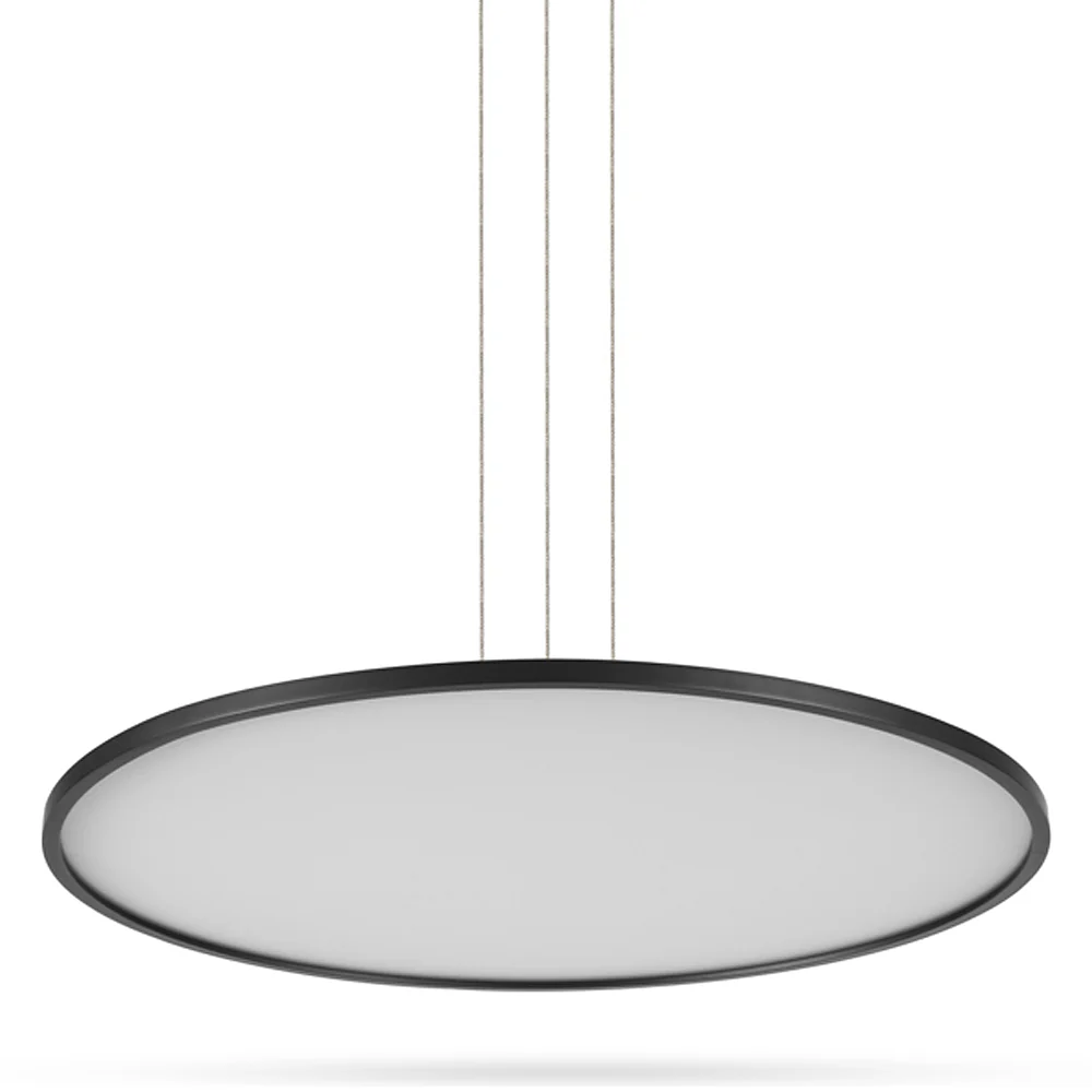 VONN Salm VMC31840BL 24" Integrated LED ETL Certified Pendant Light Height Adjustable Disc Chandelier, Black - Image 10