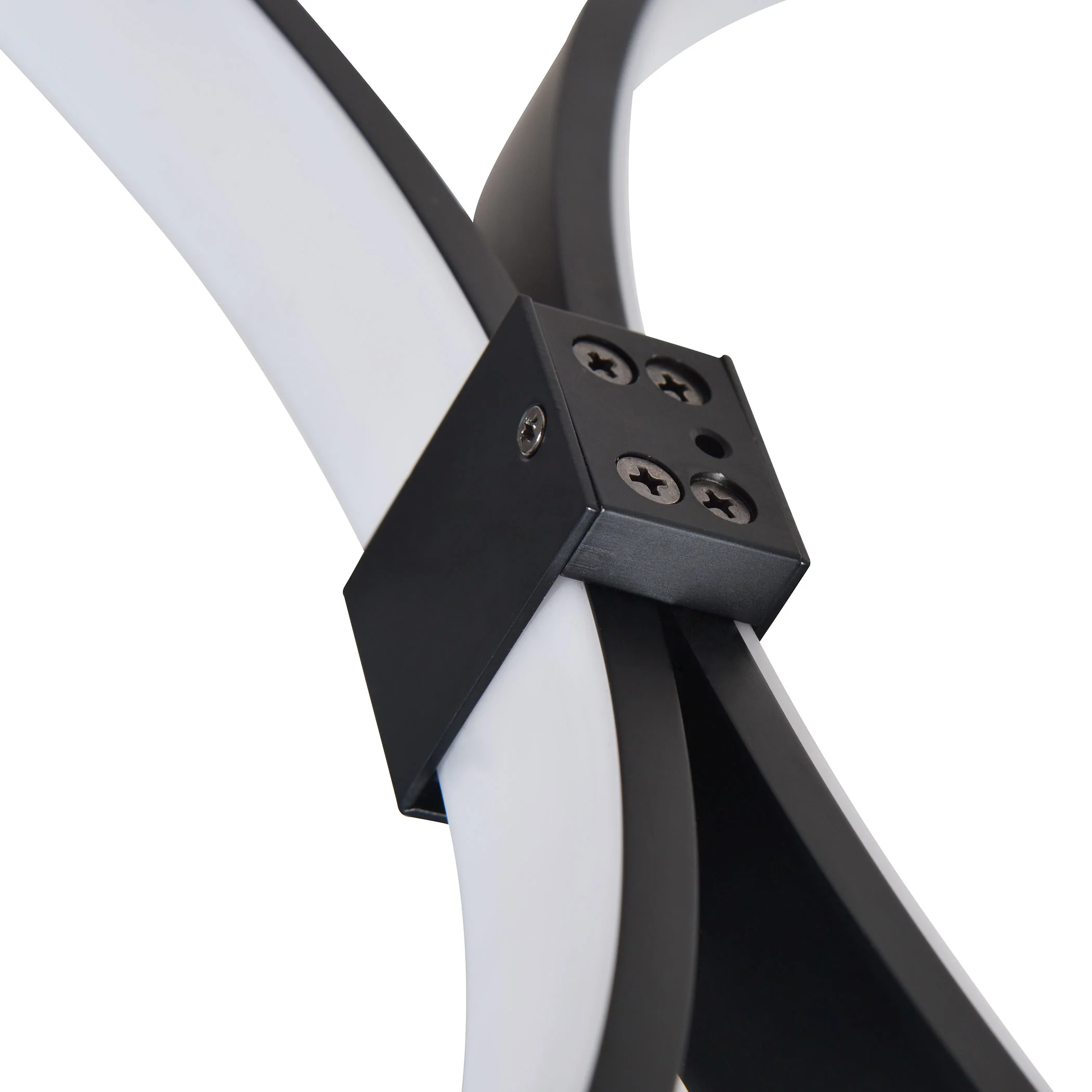 VONN Capella VMC32410BL 50" Integrated LED ETL Certified Chandelier Height Adjustable Ring Pendant in Black - Image 11