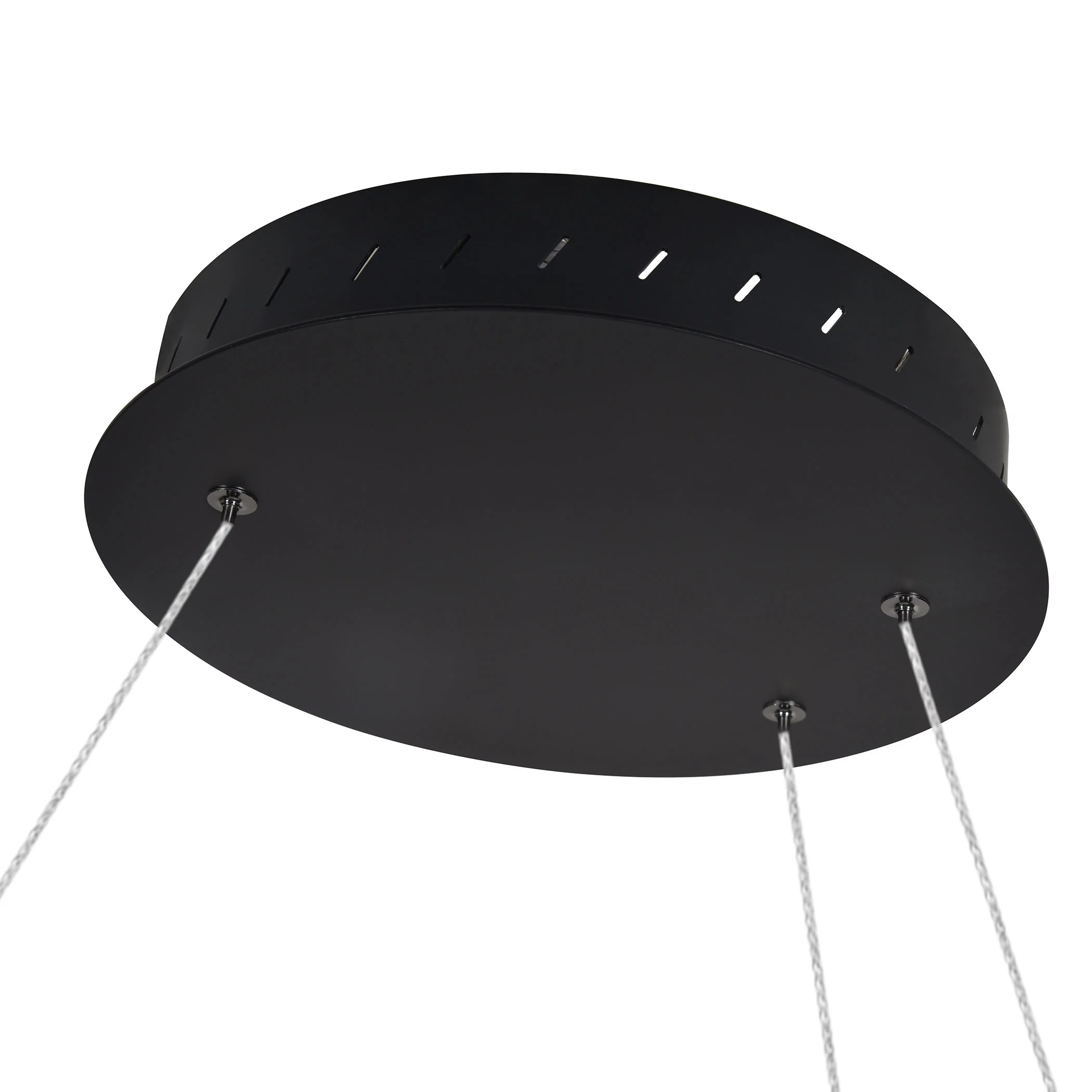 VONN Capella VMC32410BL 50" Integrated LED ETL Certified Chandelier Height Adjustable Ring Pendant in Black - Image 12