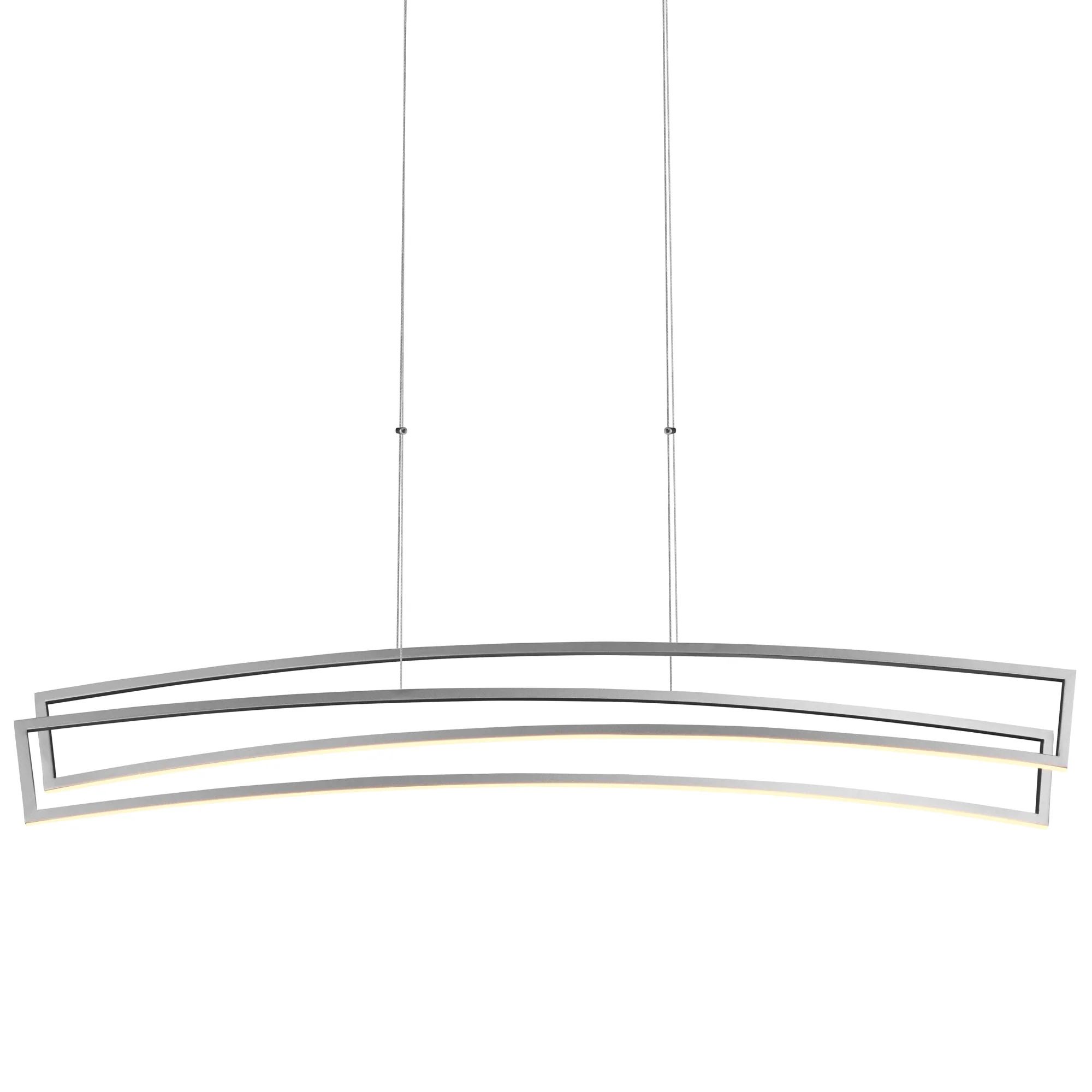 VONN Sirius VMC33440AL 46" ETL Certified Integrated LED Pendant, Height Adjustable Chandelier in Silver - Image 8