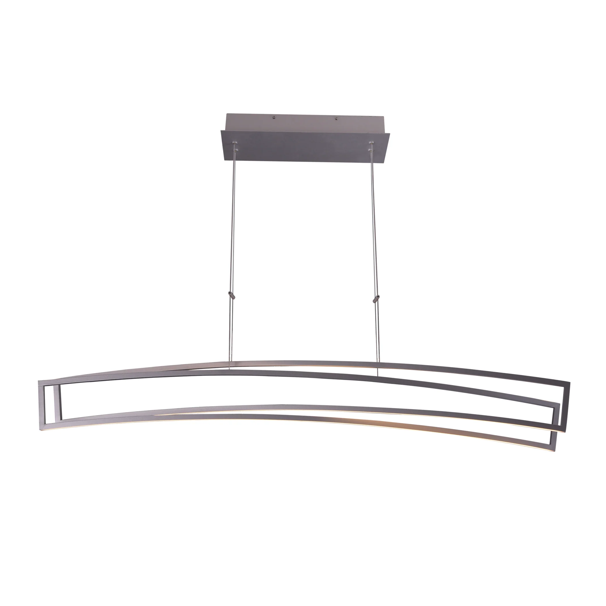 VONN Sirius VMC33440AL 46" ETL Certified Integrated LED Pendant, Height Adjustable Chandelier in Silver - Image 9