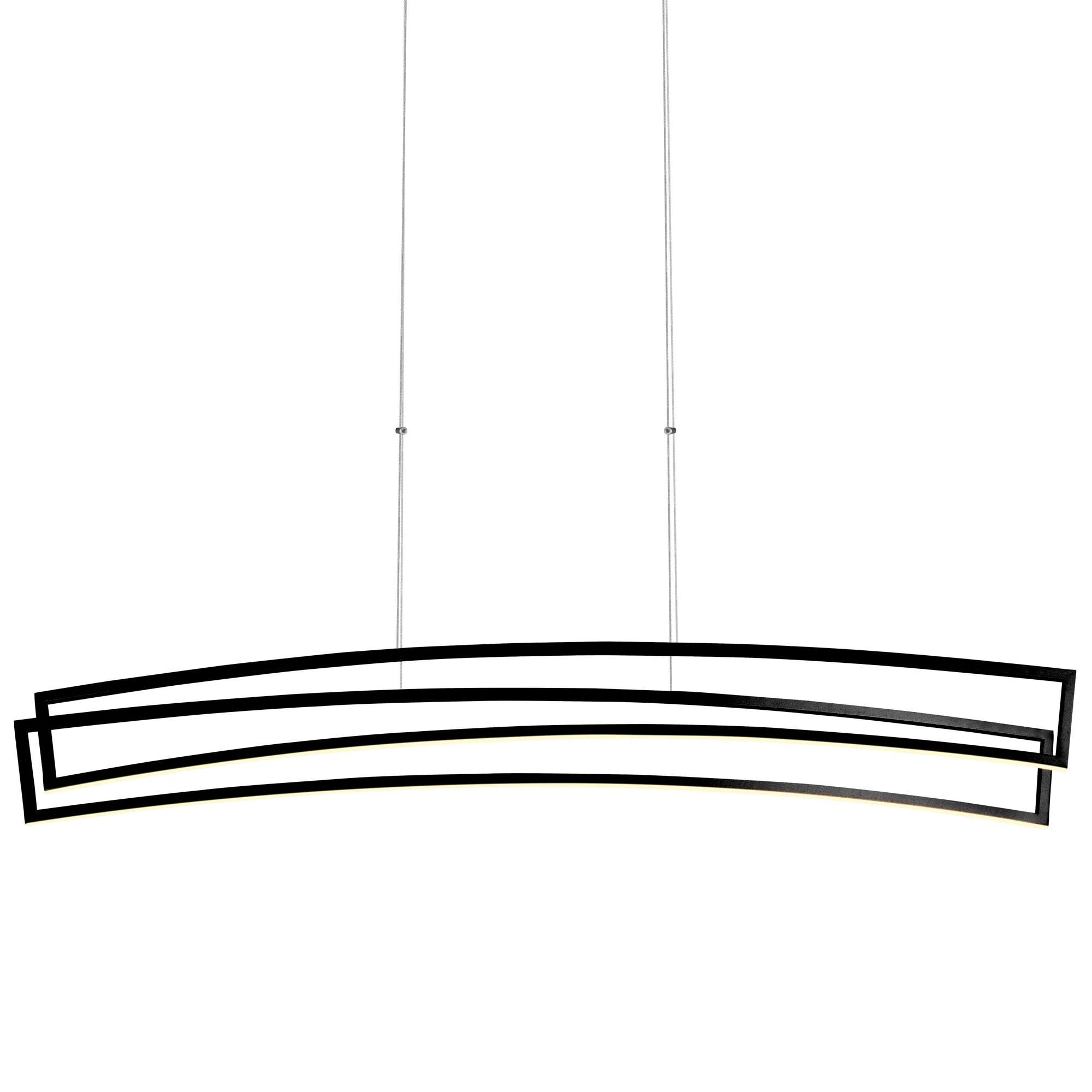 VONN Sirius VMC33440BL 46" ETL Certified Integrated LED Pendant, Height Adjustable Chandelier in Black - Image 6