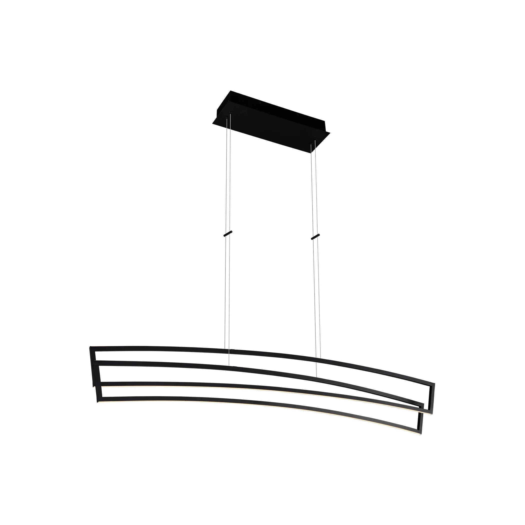 VONN Sirius VMC33440BL 46" ETL Certified Integrated LED Pendant, Height Adjustable Chandelier in Black - Image 7