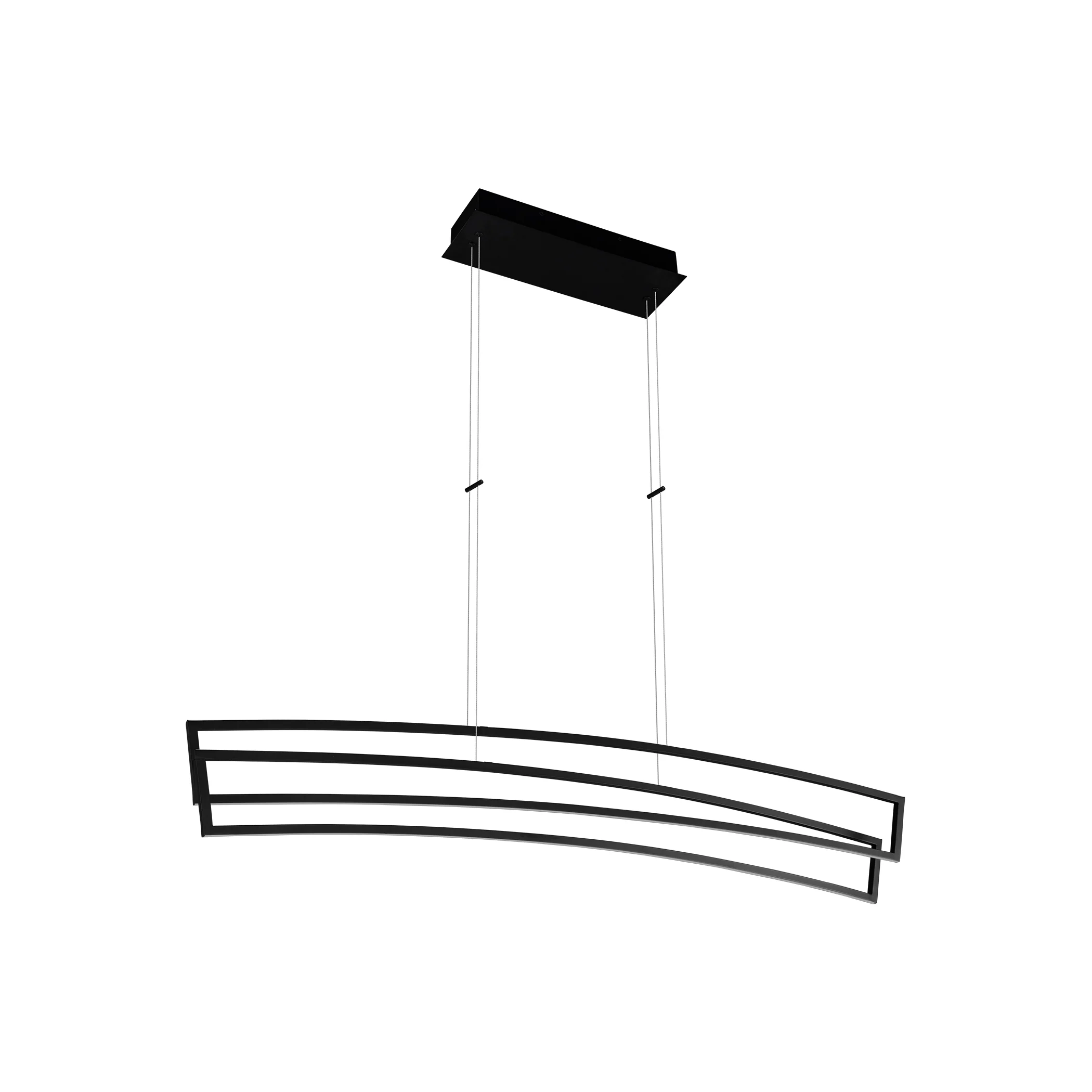 VONN Sirius VMC33440BL 46" ETL Certified Integrated LED Pendant, Height Adjustable Chandelier in Black - Image 8