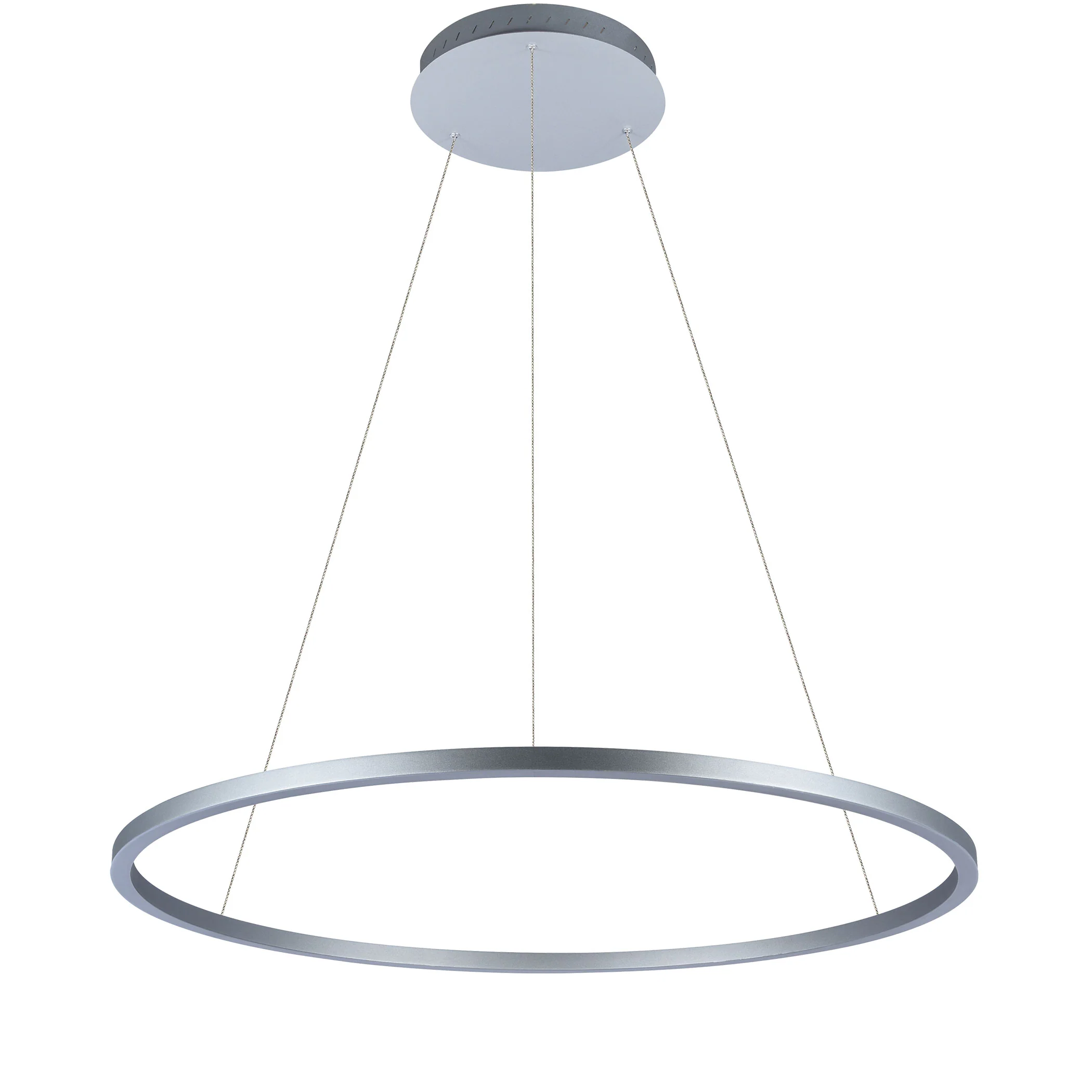 VONN Tania VMC34911AL 39" ETL Certified Integrated LED Ring Chandelier Height Adjustable Pendant in Silver - Image 5