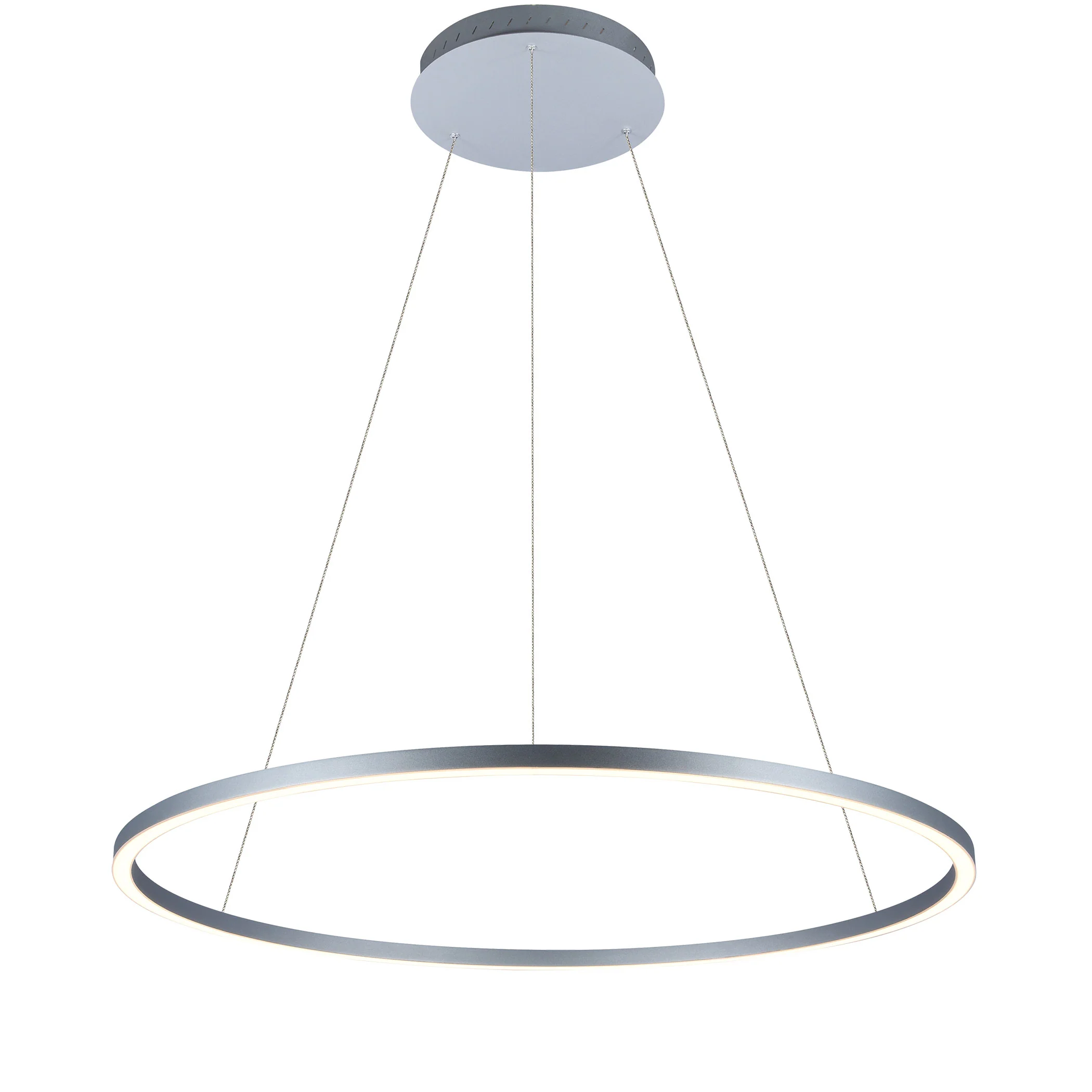 VONN Tania VMC34911AL 39" ETL Certified Integrated LED Ring Chandelier Height Adjustable Pendant in Silver - Image 7