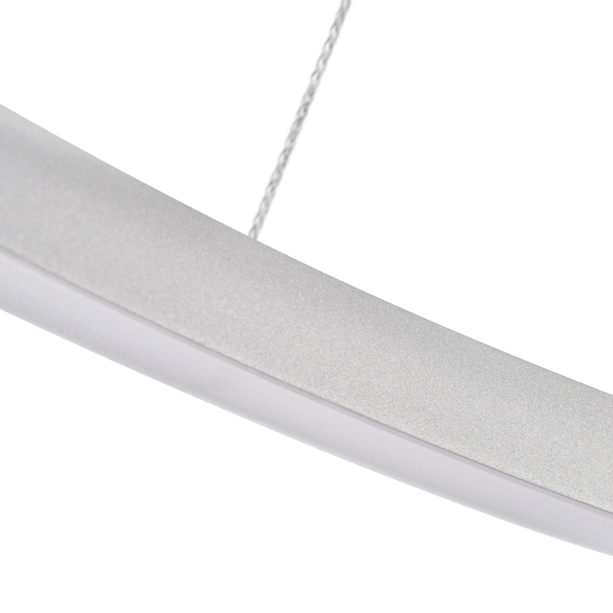 VONN Tania VMC34911AL 39" ETL Certified Integrated LED Ring Chandelier Height Adjustable Pendant in Silver - Image 9