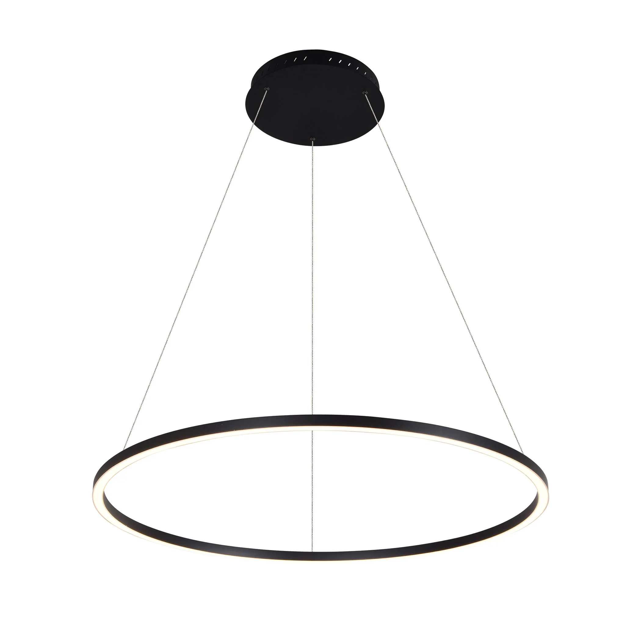 VONN Tania VMC34911BL 39" ETL Certified Integrated LED Ring Chandelier Height Adjustable Pendant in Black - Image 9