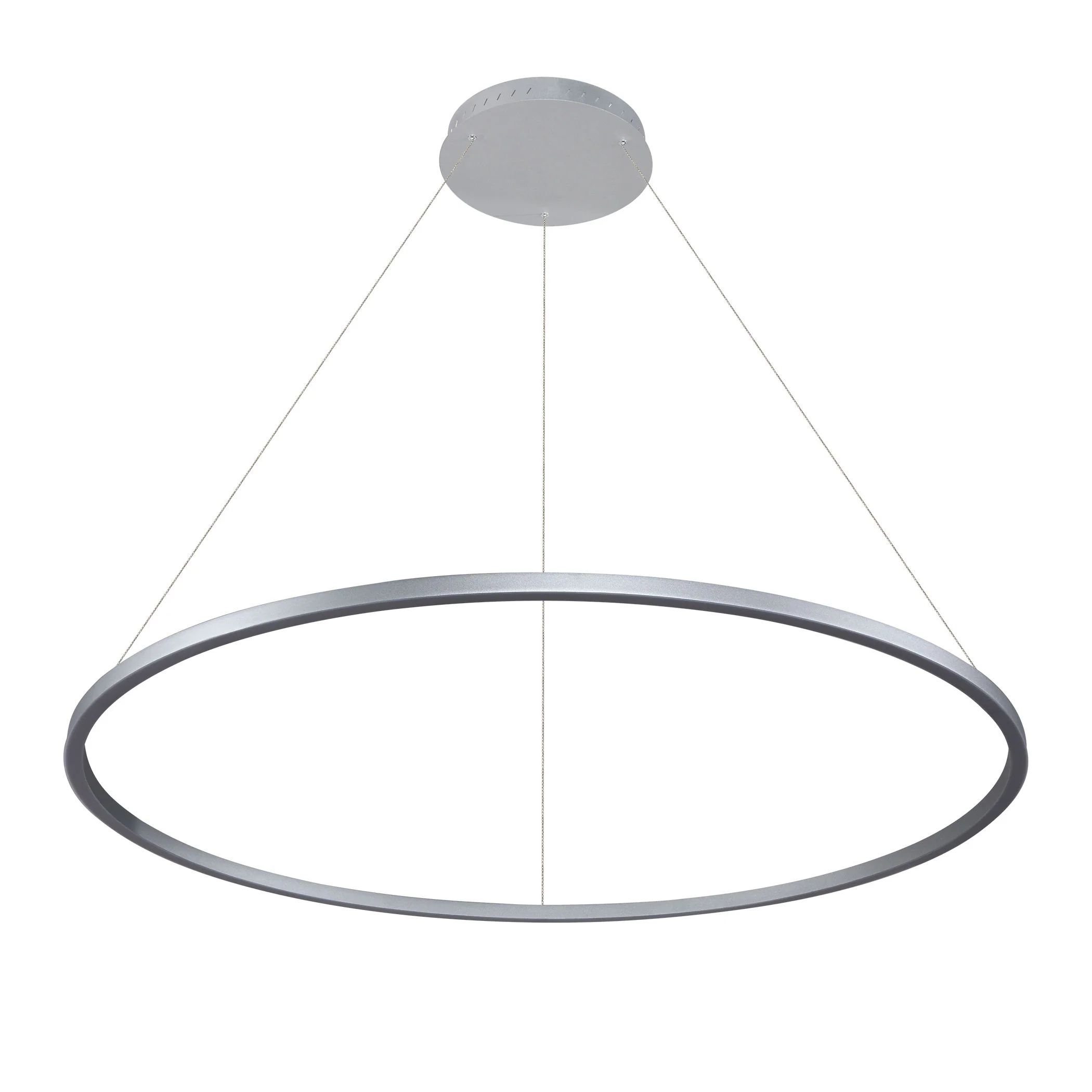 VONN Tania VMC34912AL 51" ETL Certified Integrated LED Ring Chandelier Height Adjustable Pendant in Silver - Image 9