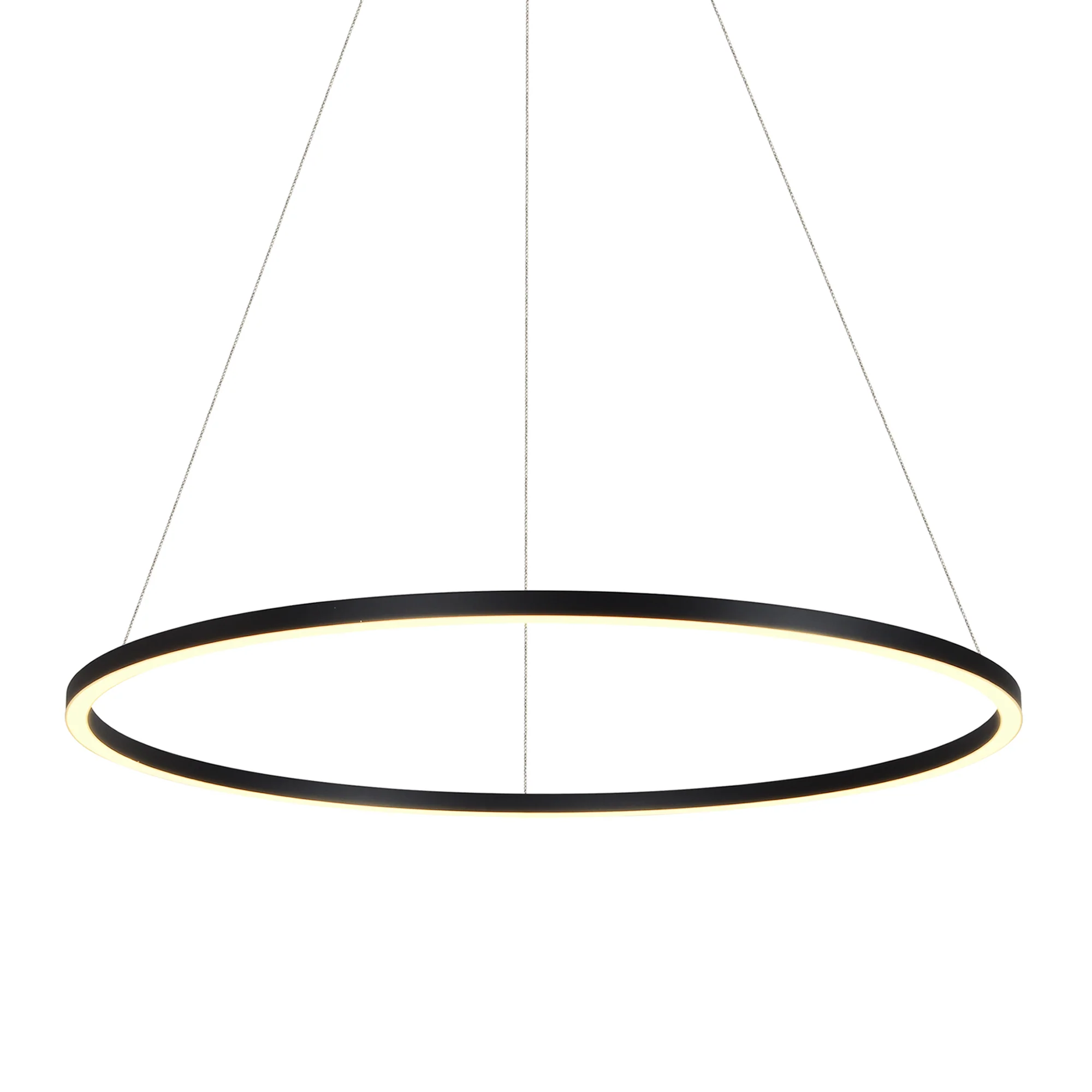 VONN Tania VMC34912BL 51" ETL Certified Integrated LED Ring Chandelier Height Adjustable Pendant in Black - Image 7