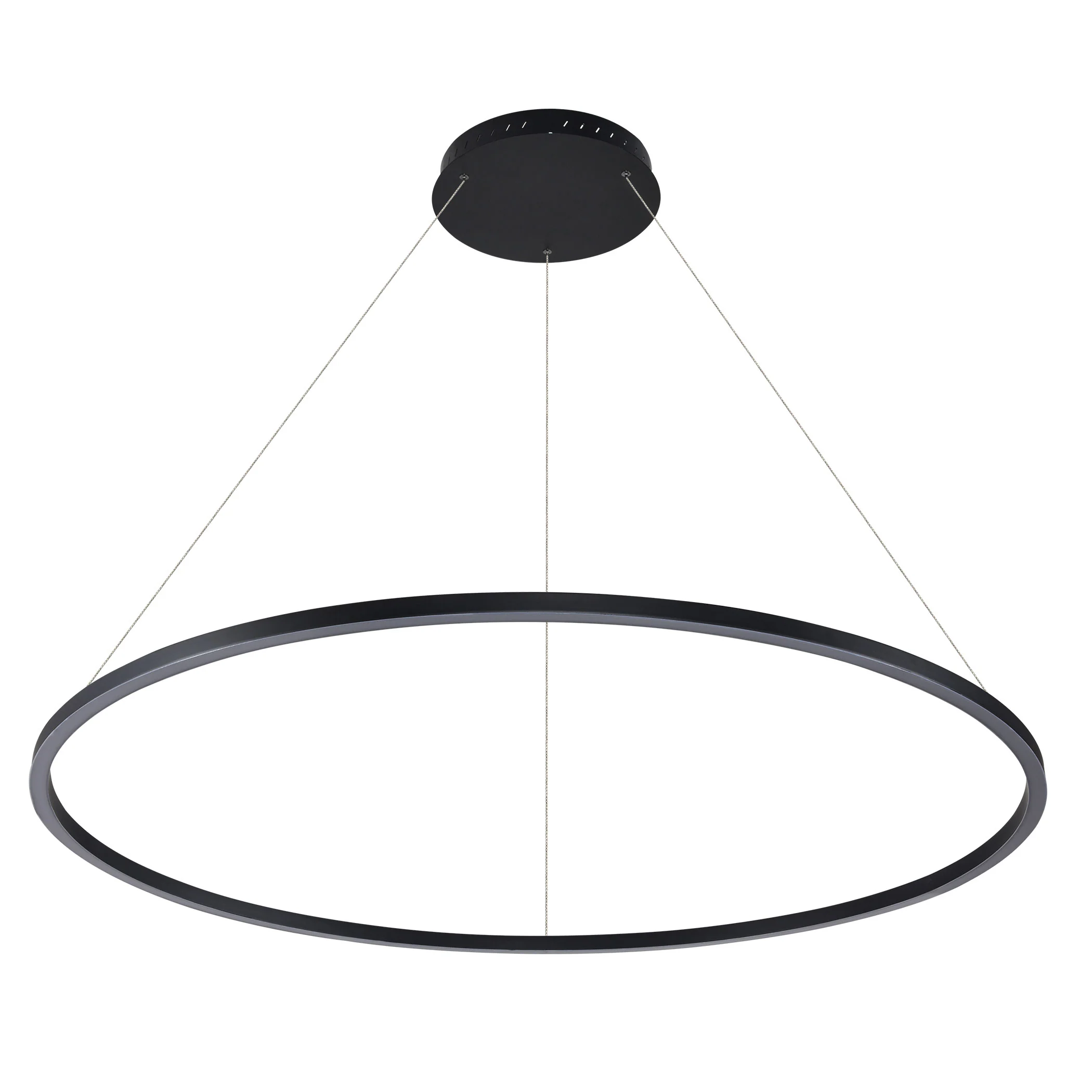 VONN Tania VMC34912BL 51" ETL Certified Integrated LED Ring Chandelier Height Adjustable Pendant in Black - Image 8