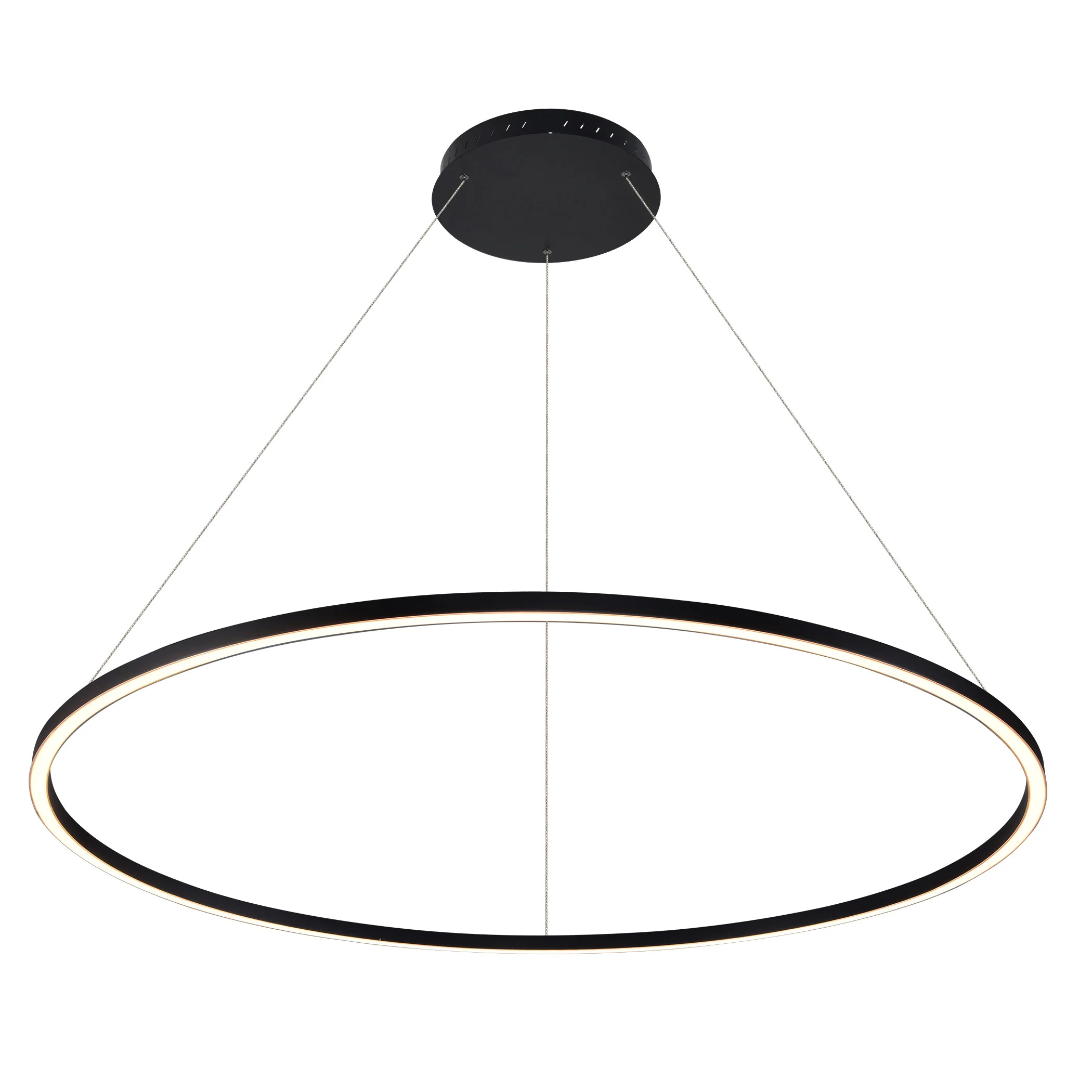 VONN Tania VMC34912BL 51" ETL Certified Integrated LED Ring Chandelier Height Adjustable Pendant in Black - Image 9