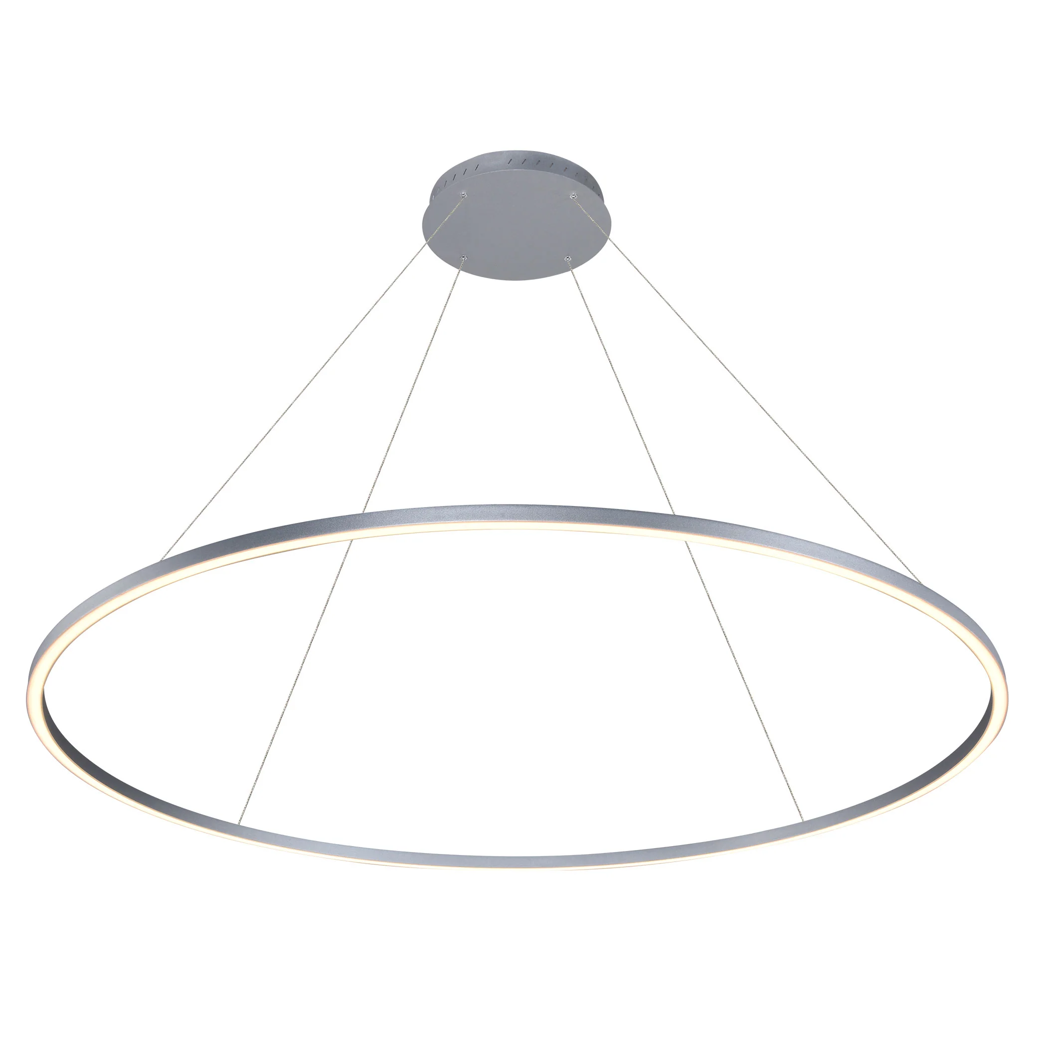 VONN Tania VMC34960AL 60" Integrated LED ETL Certified Ring Chandelier, Height Adjustable Pendant in Silver - Image 10