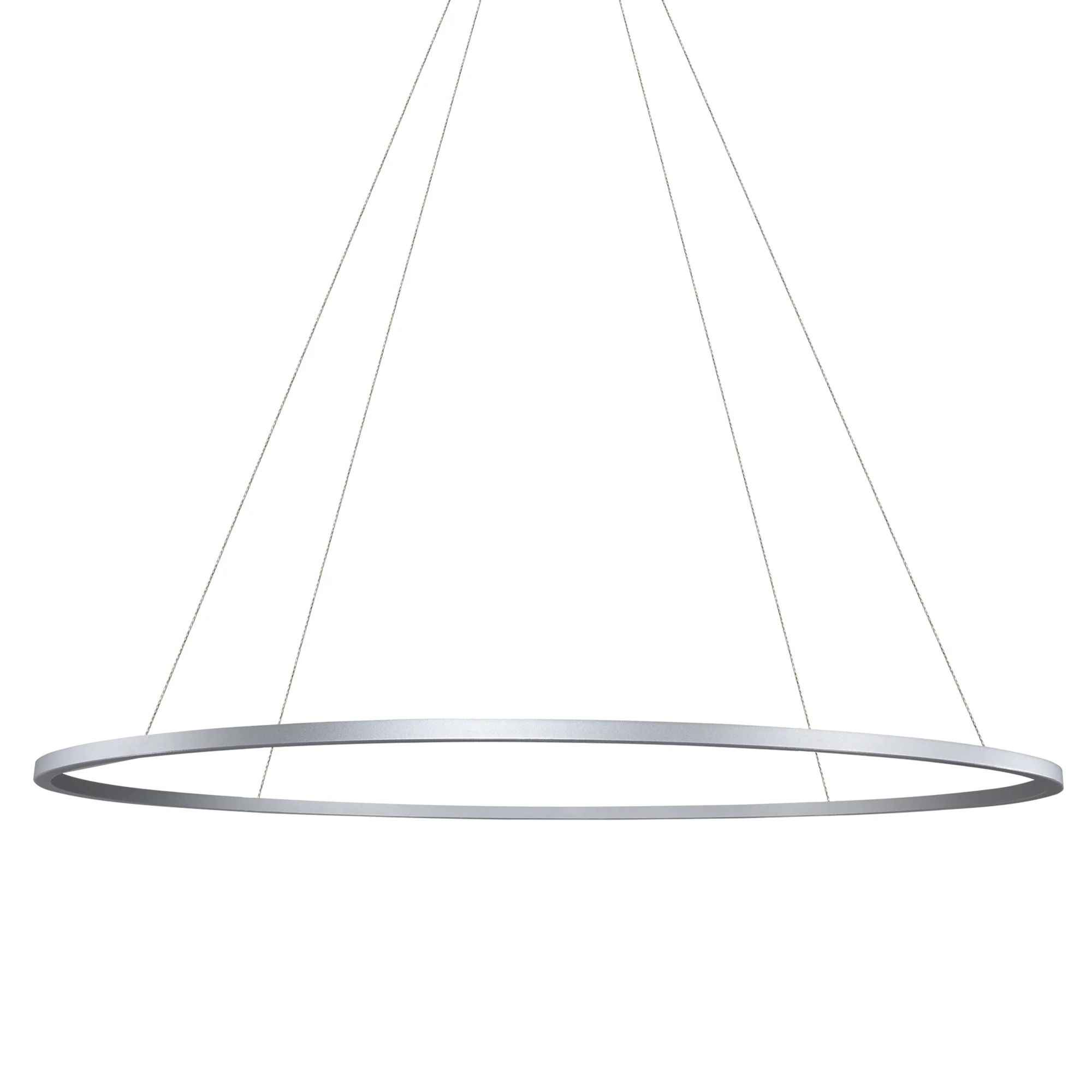 VONN Tania VMC34960AL 60" Integrated LED ETL Certified Ring Chandelier, Height Adjustable Pendant in Silver - Image 8