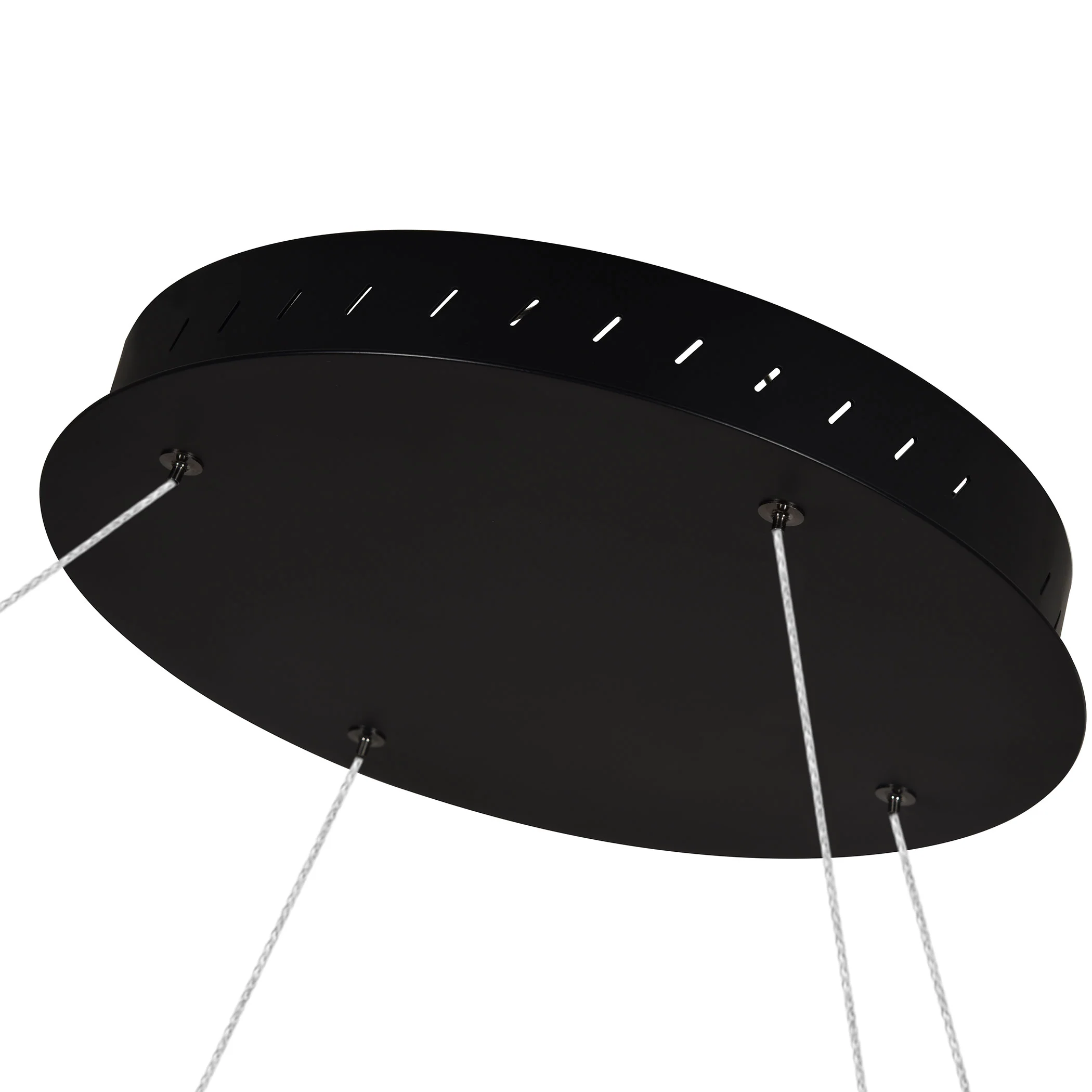 VONN Tania VMC34960BL 60" Integrated LED ETL Certified Ring Chandelier, Height Adjustable Pendant in Black - Image 11