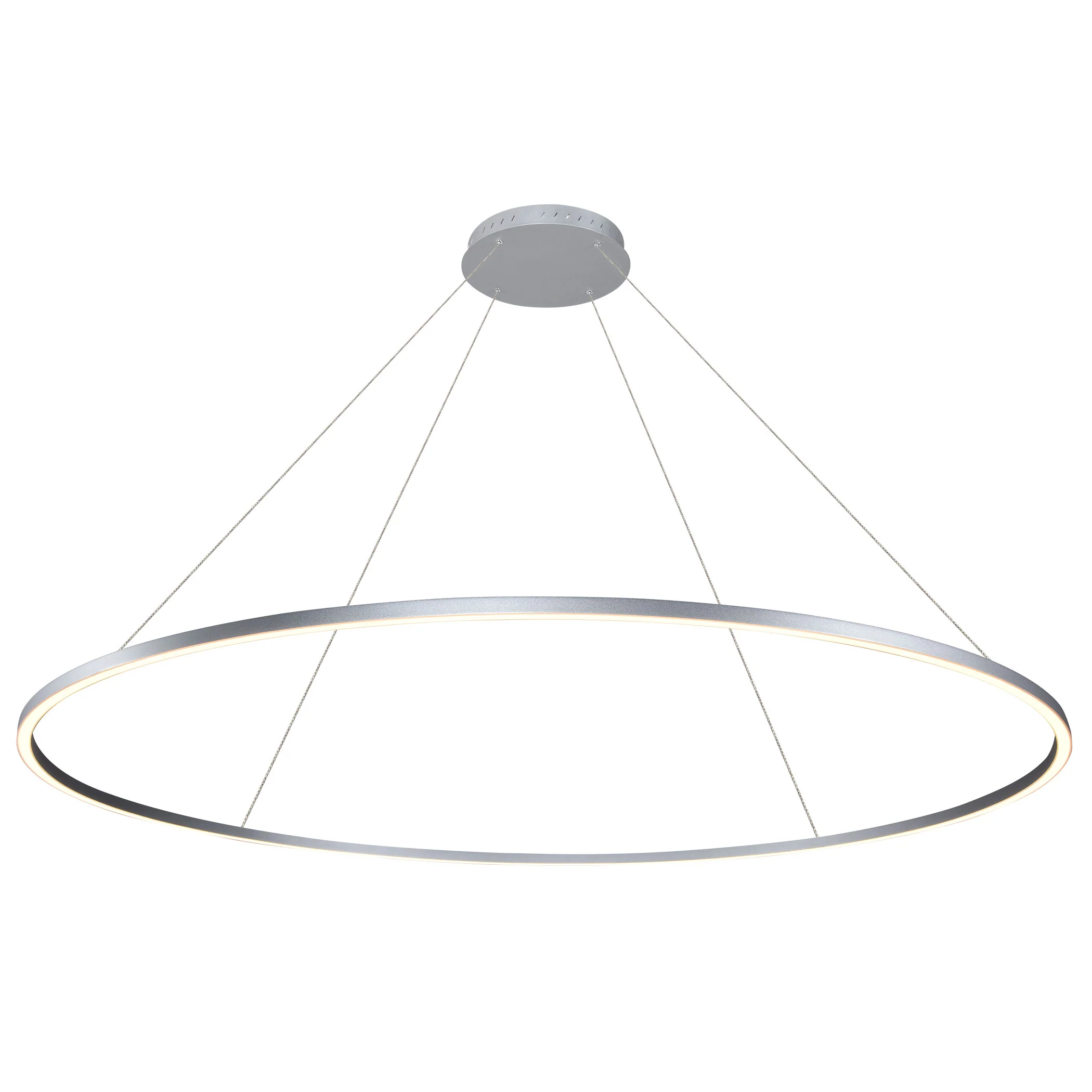 VONN Tania VMC34972AL 72" Integrated LED ETL Certified Ring Chandelier, Height Adjustable Pendant in Silver - Image 10