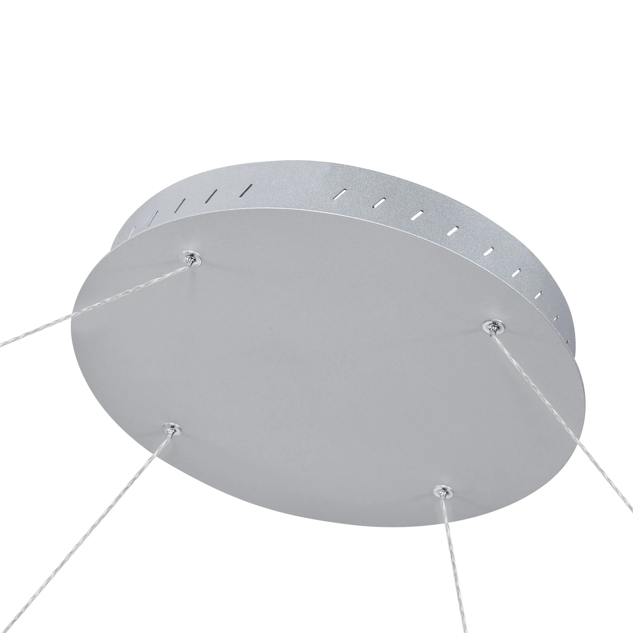 VONN Tania VMC34972AL 72" Integrated LED ETL Certified Ring Chandelier, Height Adjustable Pendant in Silver - Image 11