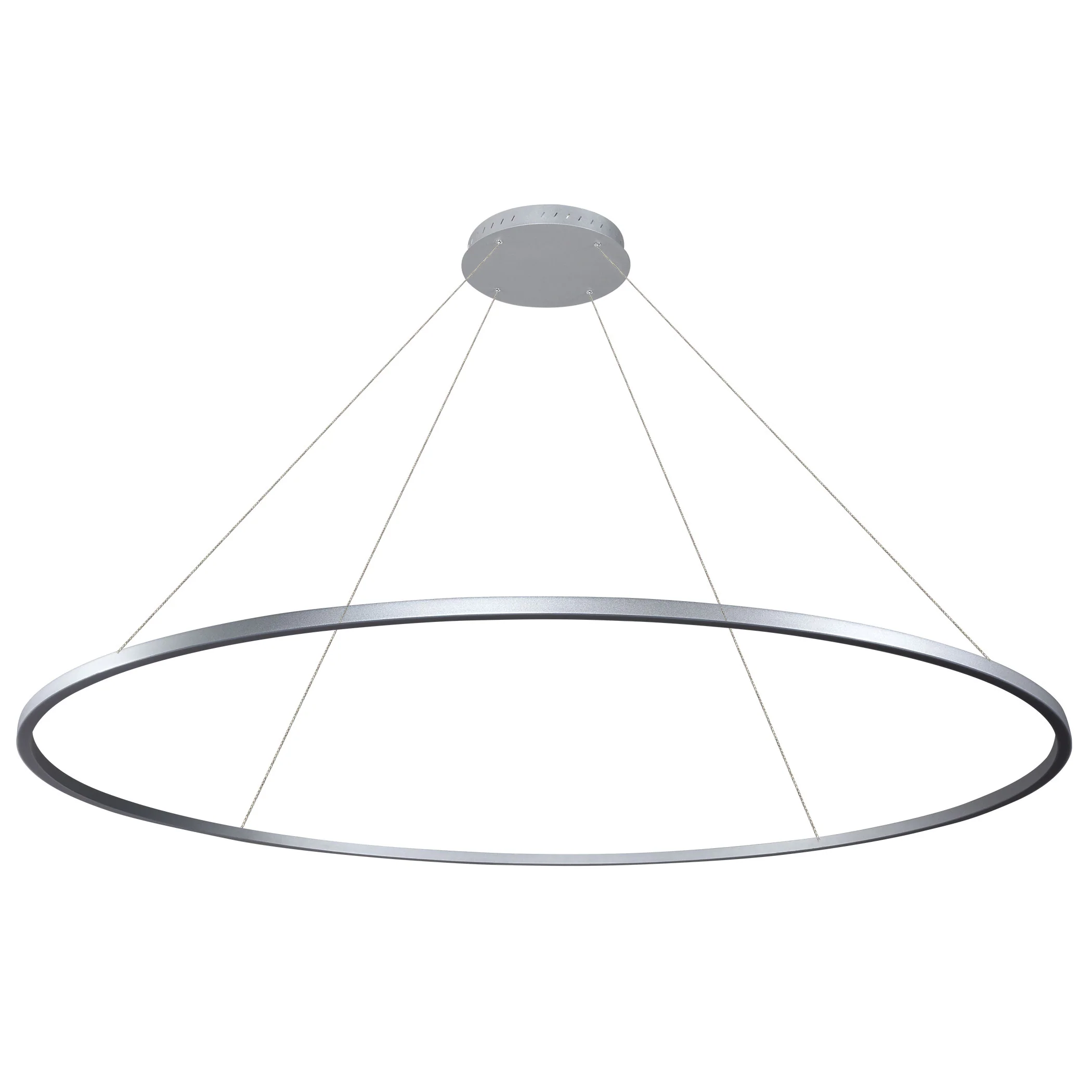 VONN Tania VMC34972AL 72" Integrated LED ETL Certified Ring Chandelier, Height Adjustable Pendant in Silver - Image 9