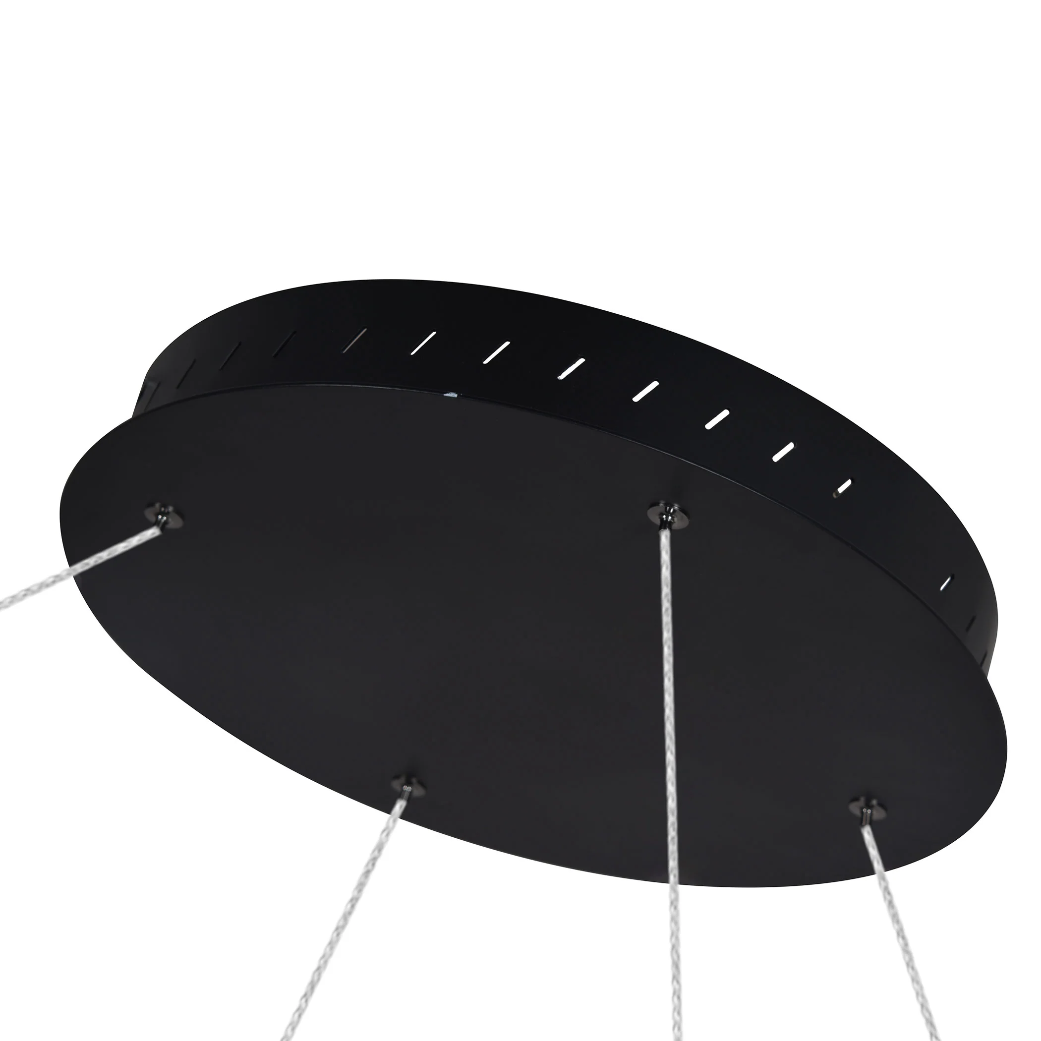 VONN Tania VMC34972BL 72" Integrated LED ETL Certified Ring Chandelier, Height Adjustable Pendant in Black - Image 10