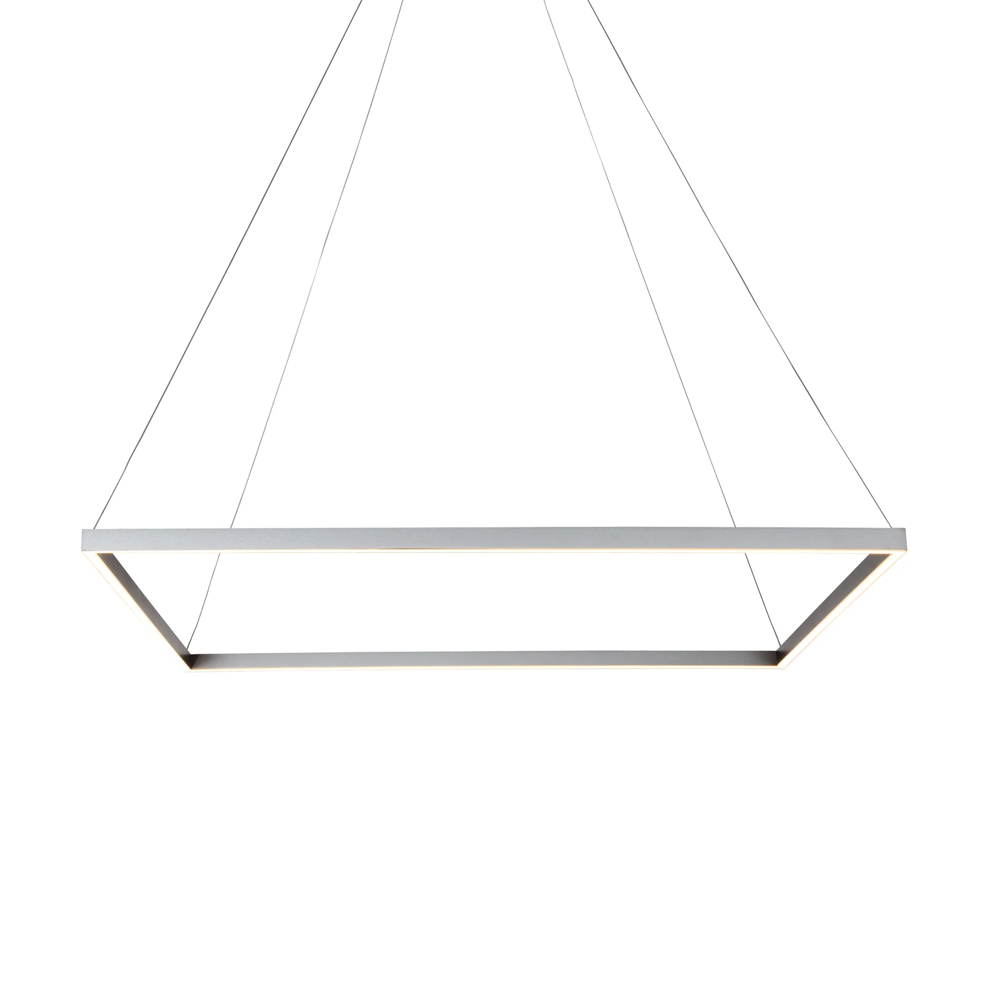 VONN Atria VMC35511AL 39" ETL Certified Integrated LED Square Chandelier, Height Adjustable Pendant in Silver - Image 9