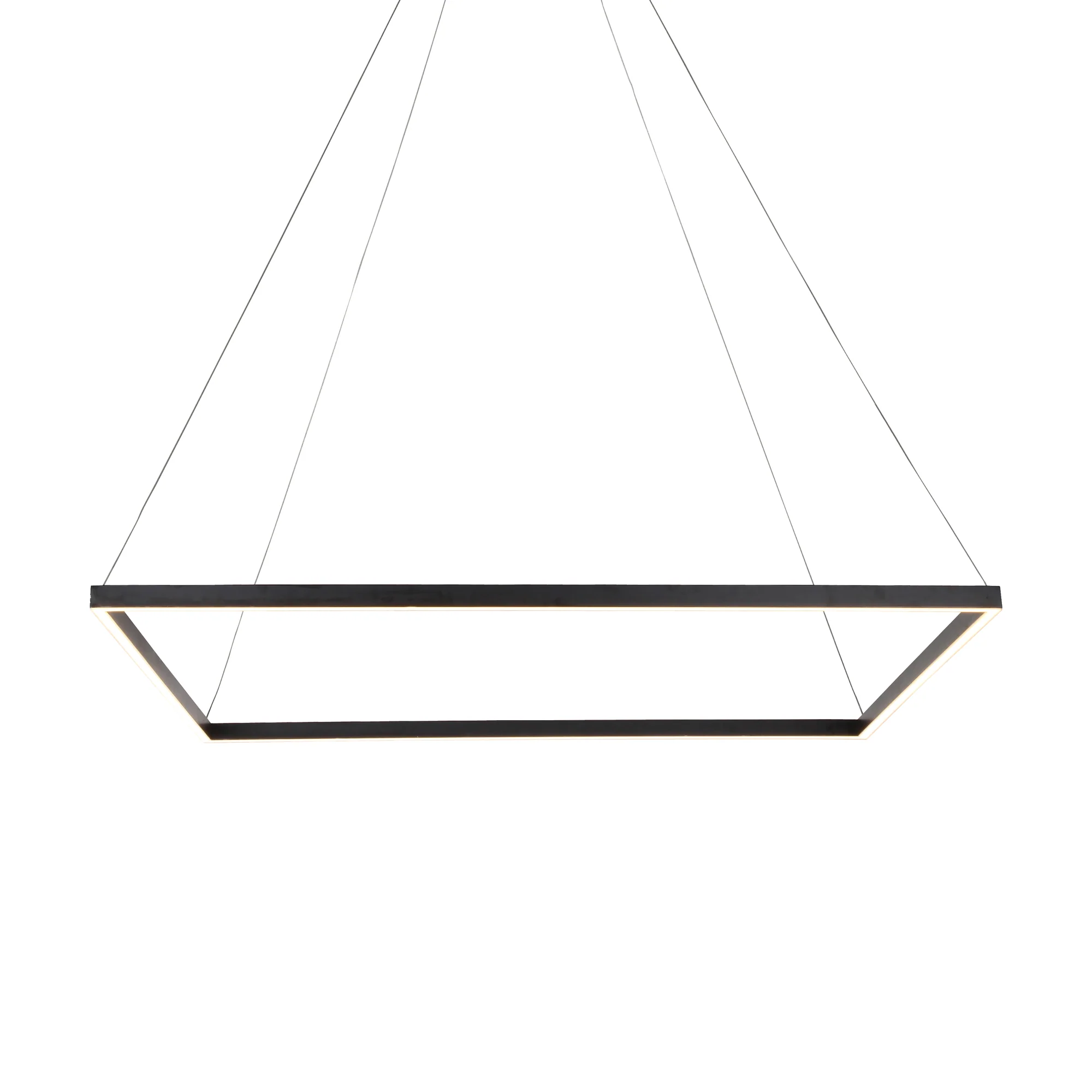 VONN Atria VMC35511BL 39" ETL Certified Integrated LED Square Chandelier, Height Adjustable Pendant in Black - Image 8