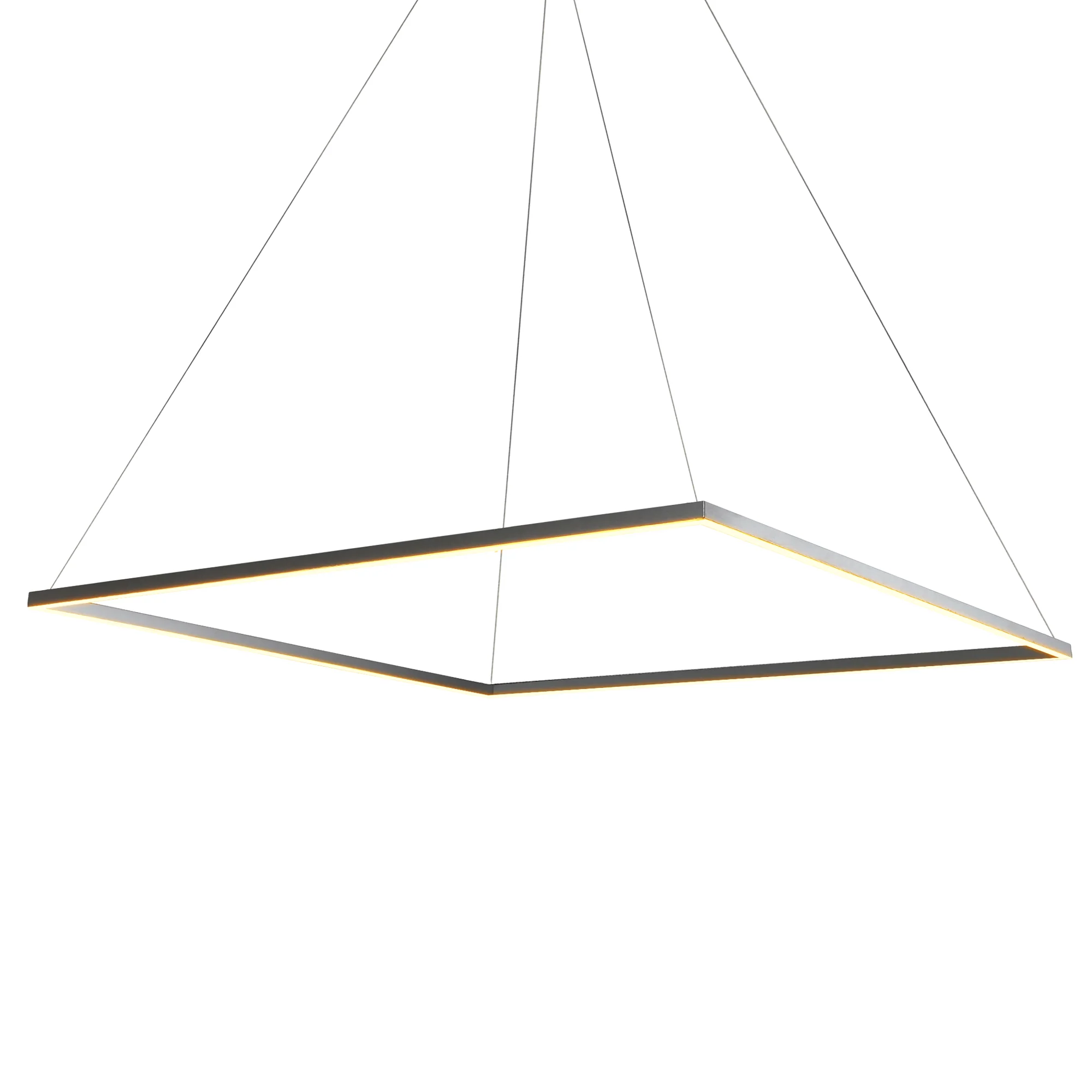 VONN Atria VMC35512AL 51" ETL Certified Integrated LED Square Chandelier Height Adjustable Pendant in Silver - Image 7