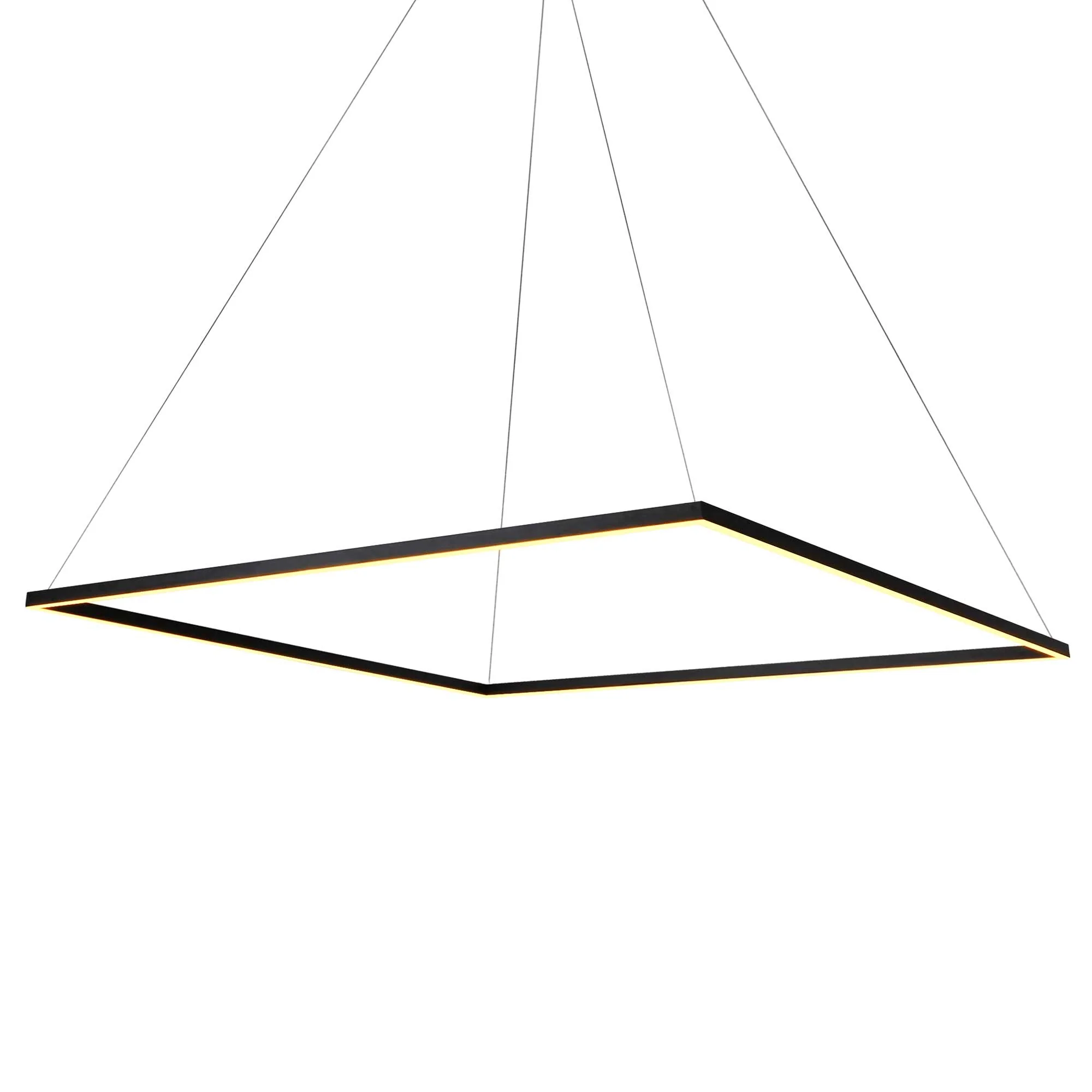 VONN Atria VMC35512BL 51" ETL Certified Integrated LED Square Chandelier Height Adjustable Pendant in Black - Image 9