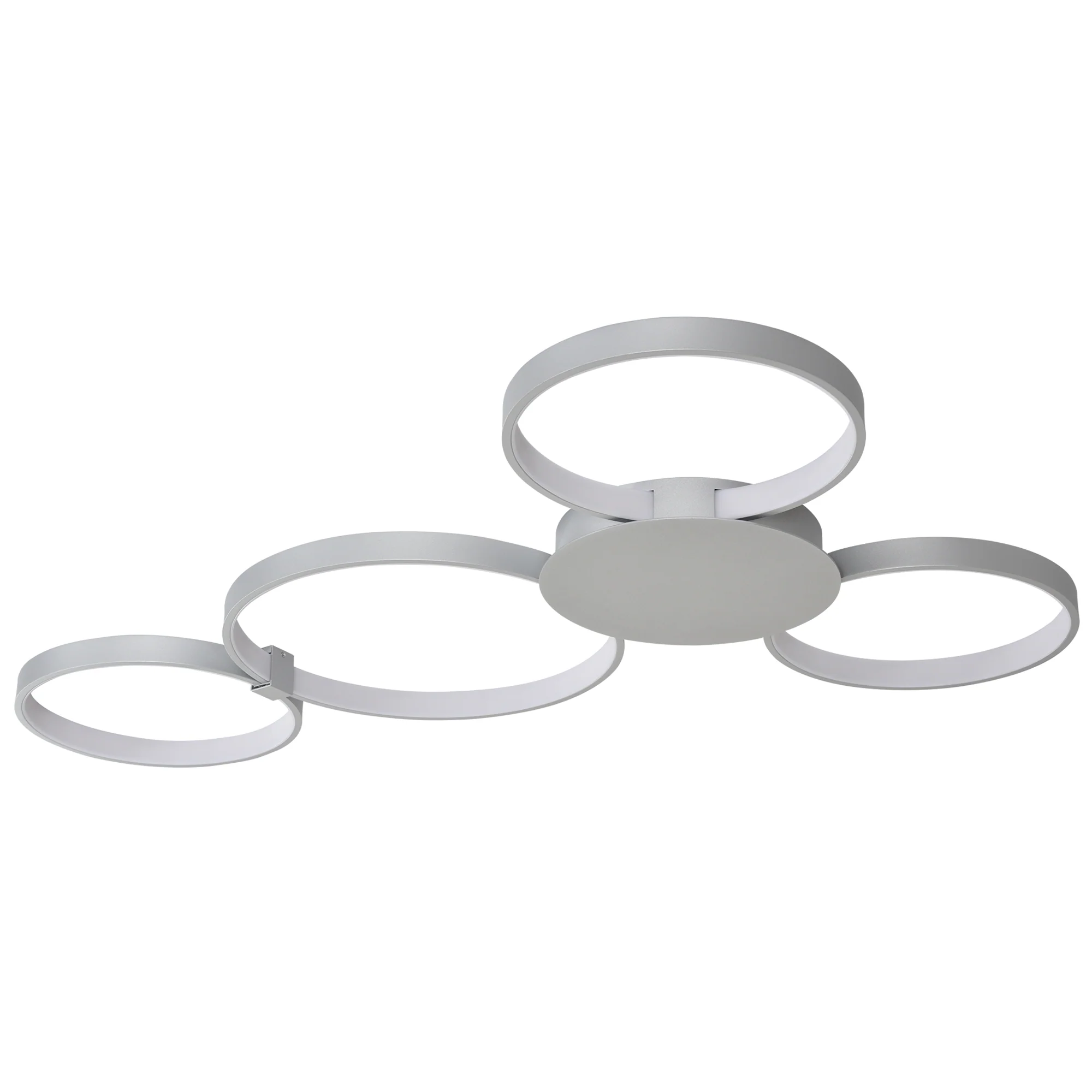 VONN Capella VMCF41500AL 43" Integrated LED ETL Certified Ceiling Light Multi-Ring Semi Flush in Silver - Image 7