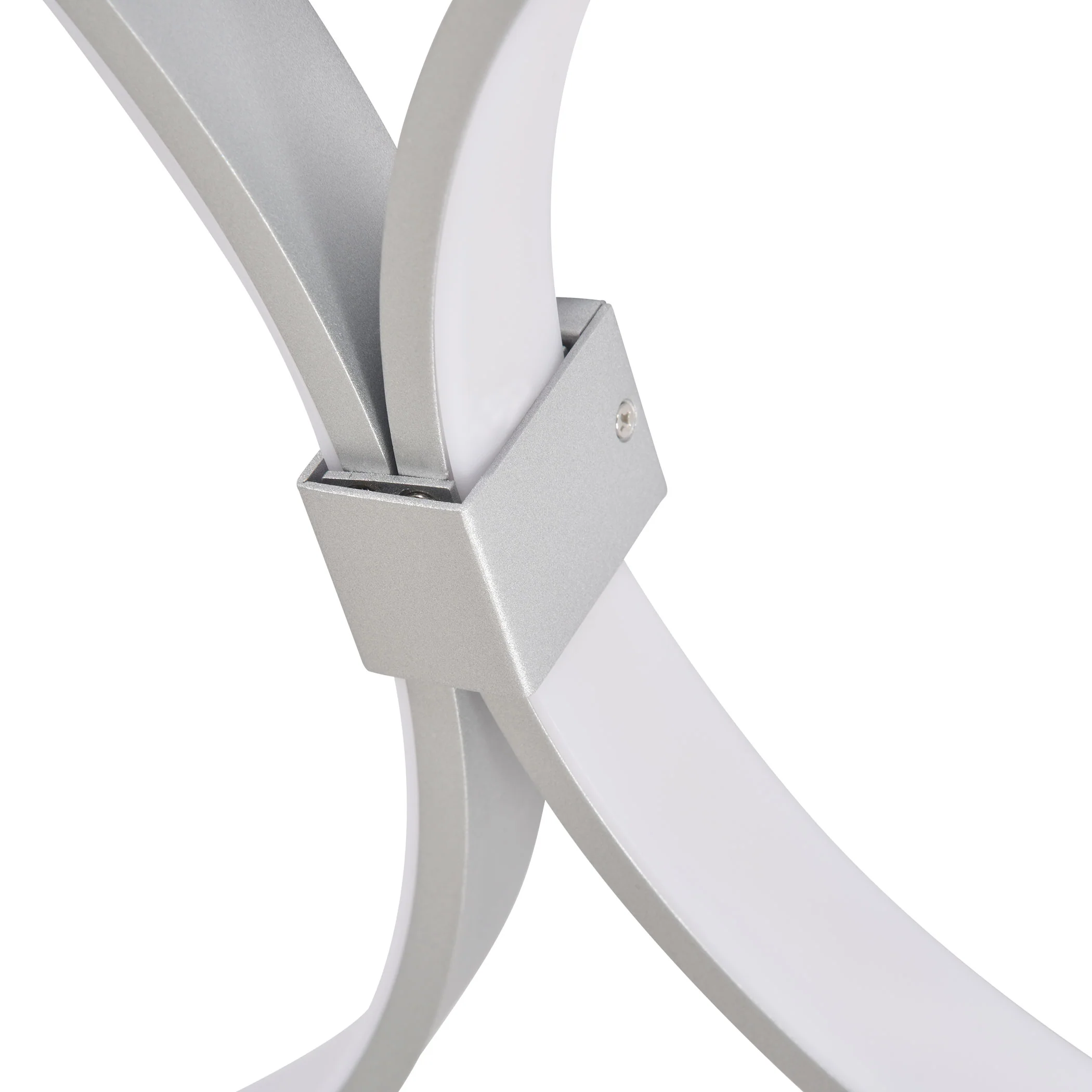 VONN Capella VMCF41500AL 43" Integrated LED ETL Certified Ceiling Light Multi-Ring Semi Flush in Silver - Image 8