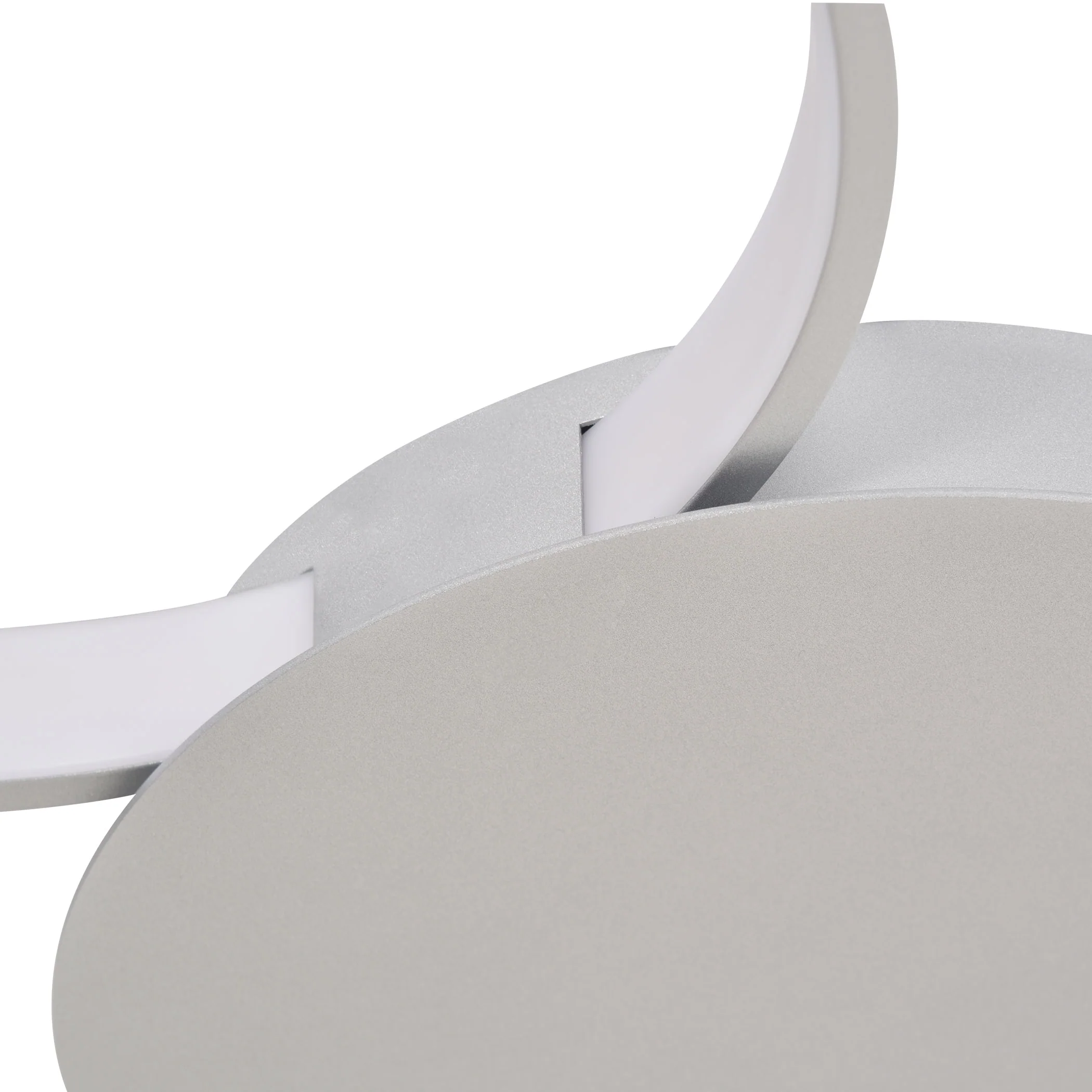 VONN Capella VMCF41500AL 43" Integrated LED ETL Certified Ceiling Light Multi-Ring Semi Flush in Silver - Image 9