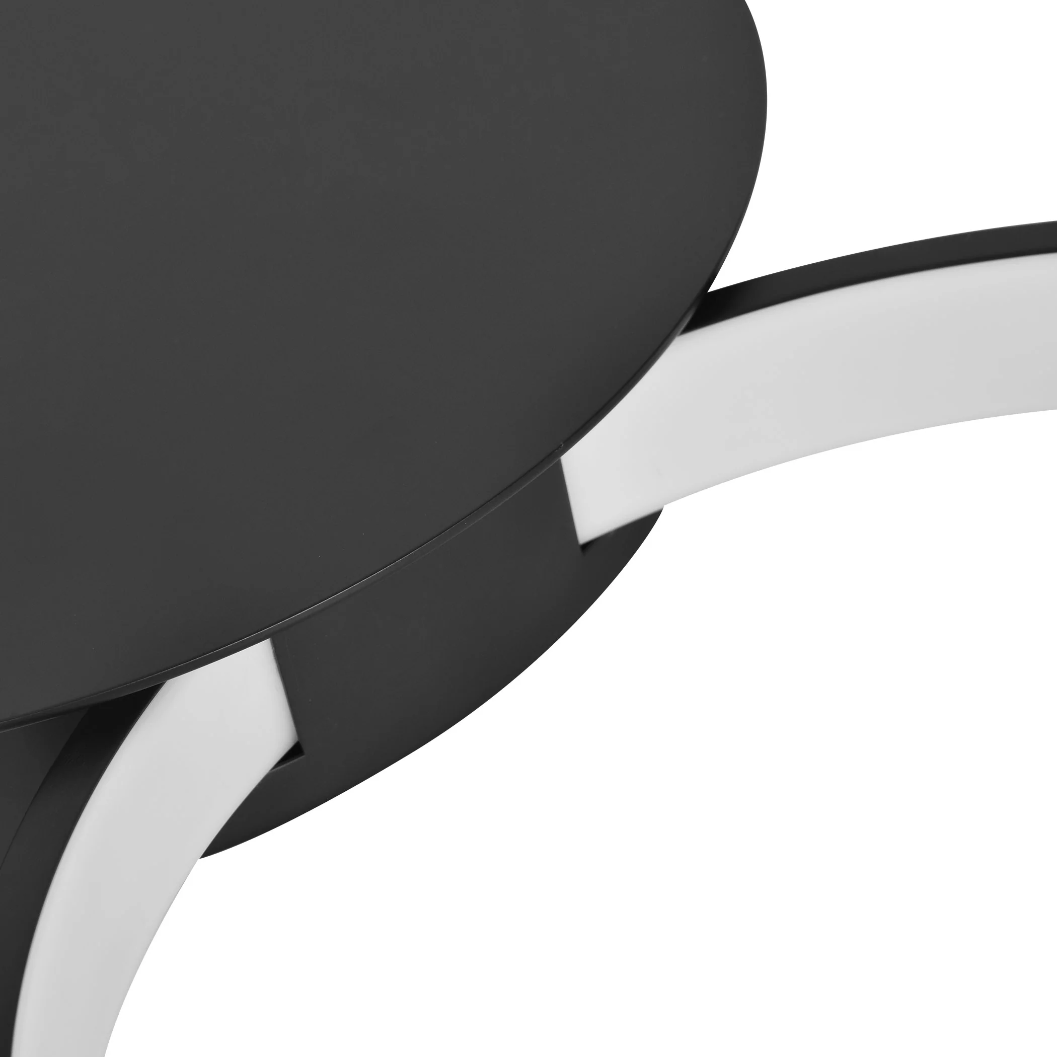 VONN Capella VMCF41500BL 43" Integrated LED ETL Certified Ceiling Light Multi-Ring Semi Flush in Black - Image 10