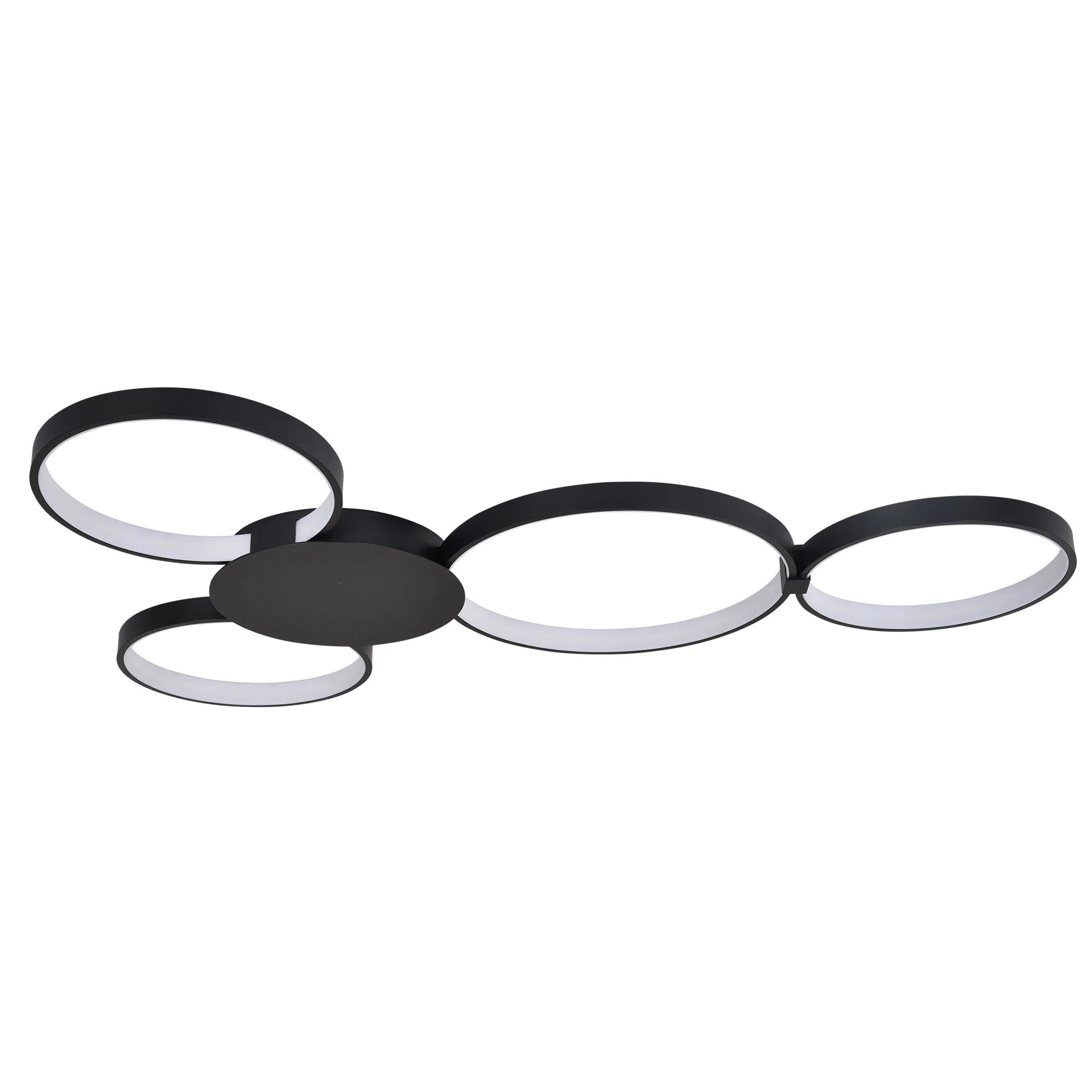 VONN Capella VMCF41500BL 43" Integrated LED ETL Certified Ceiling Light Multi-Ring Semi Flush in Black - Image 8