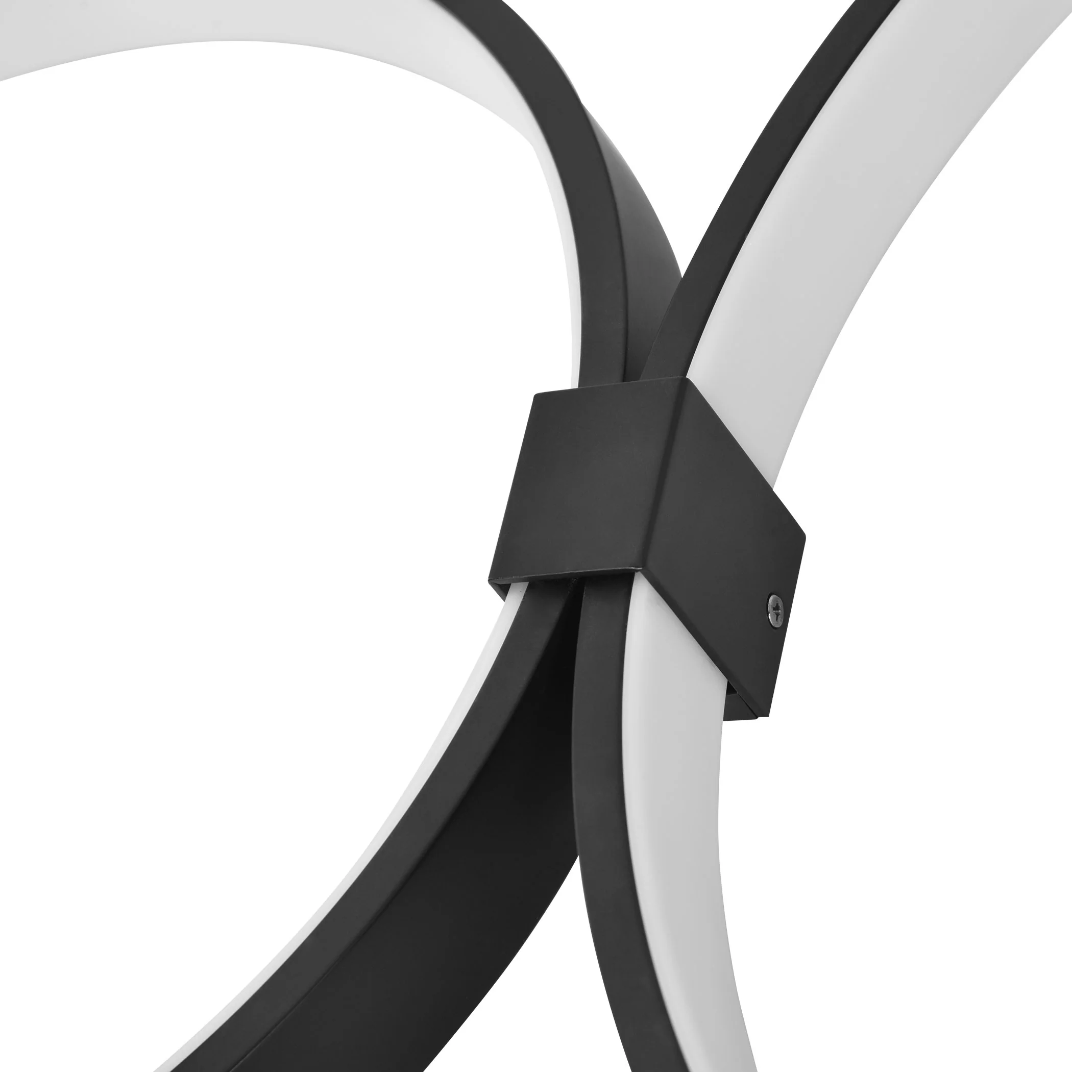 VONN Capella VMCF41500BL 43" Integrated LED ETL Certified Ceiling Light Multi-Ring Semi Flush in Black - Image 9