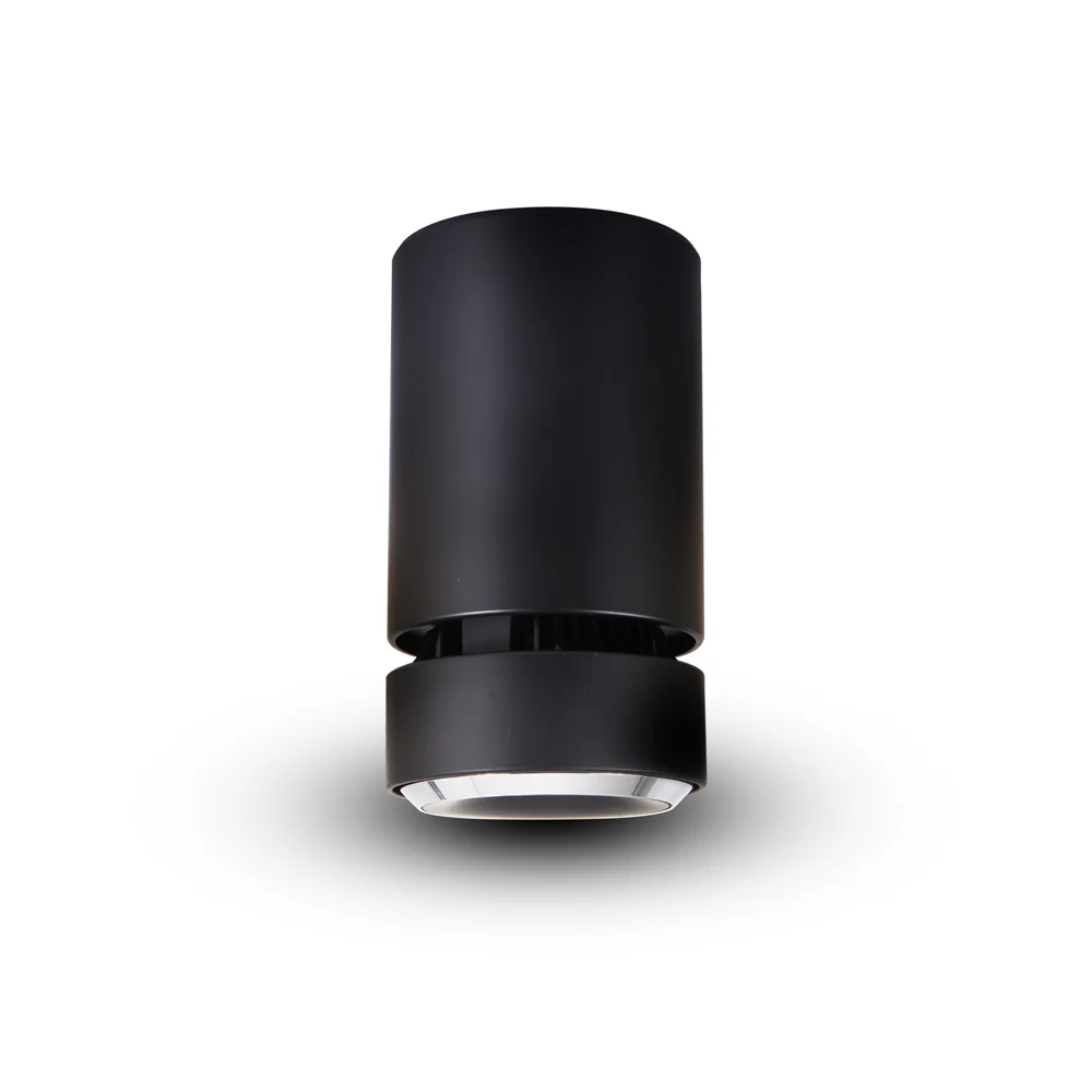 VONN ORBIT VMCL000701A020BL 4.25" 1 LIGHT 100-277V LED SURFACE MOUNTED ADJUSTABLE DOWNLIGHT, ETL COMMERCIAL GRADE, Black
