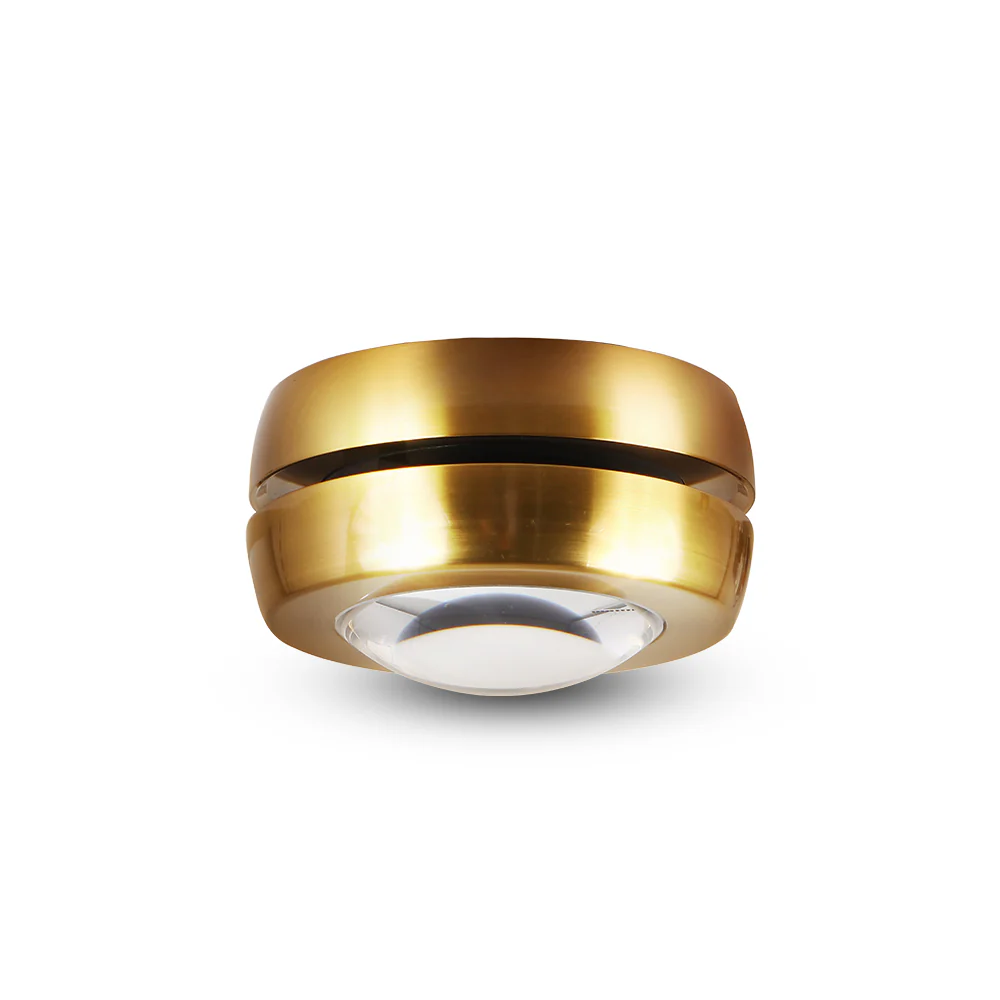 VONN ORBIT VMCL004701A008AB 5.25" 1 LIGHT LED ADJUSTABLE WALL+CEILING MOUNT ETL CERT COMMERCIAL GRADE, Antique Brass - Image 2