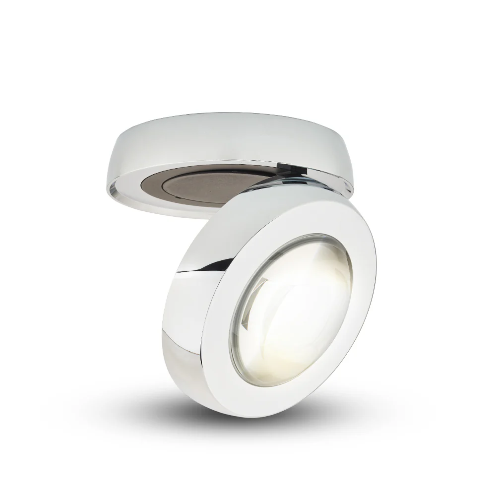VONN ORBIT VMCL004701A008CH 5.25" 1 LIGHT LED ADJUSTABLE WALL+CEILING MOUNT ETL CERT COMMERCIAL GRADE Chrome